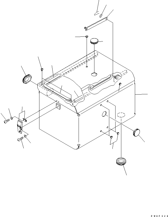 BATTERY BOX,L.H. 421-Z94-3270 KOMATSU