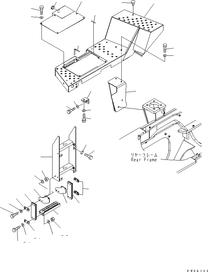 FLOOR,R.H. 421-Z94-3571 KOMATSU