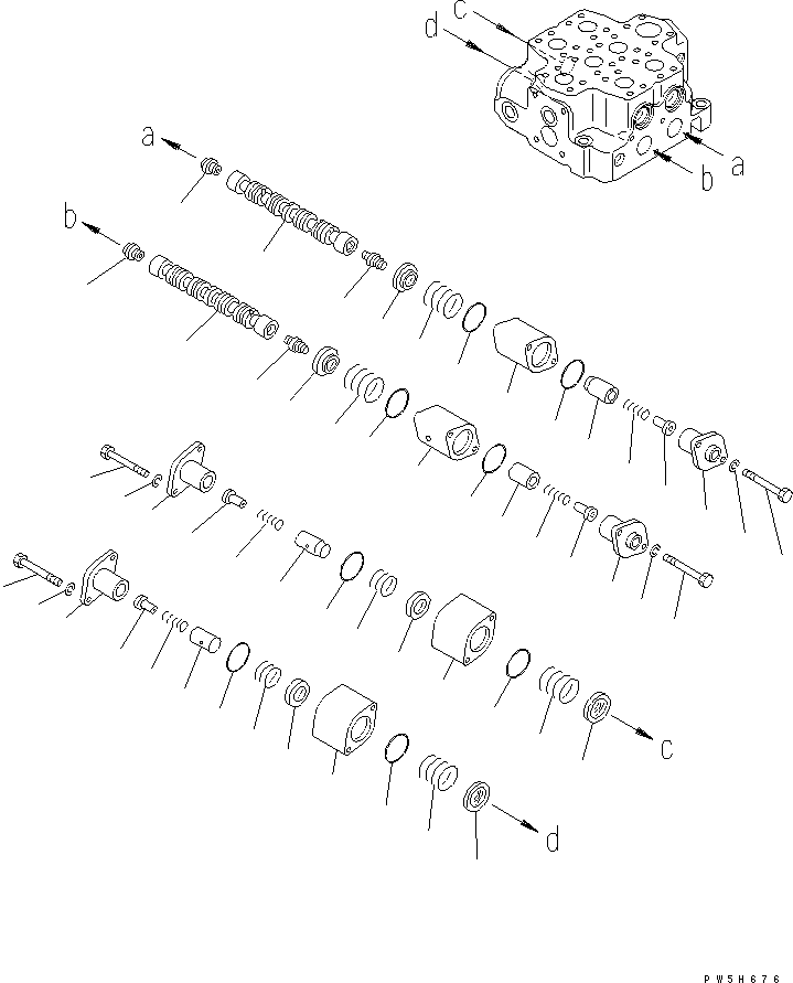Управляющий клапан (709-12-14600) KOMATSU