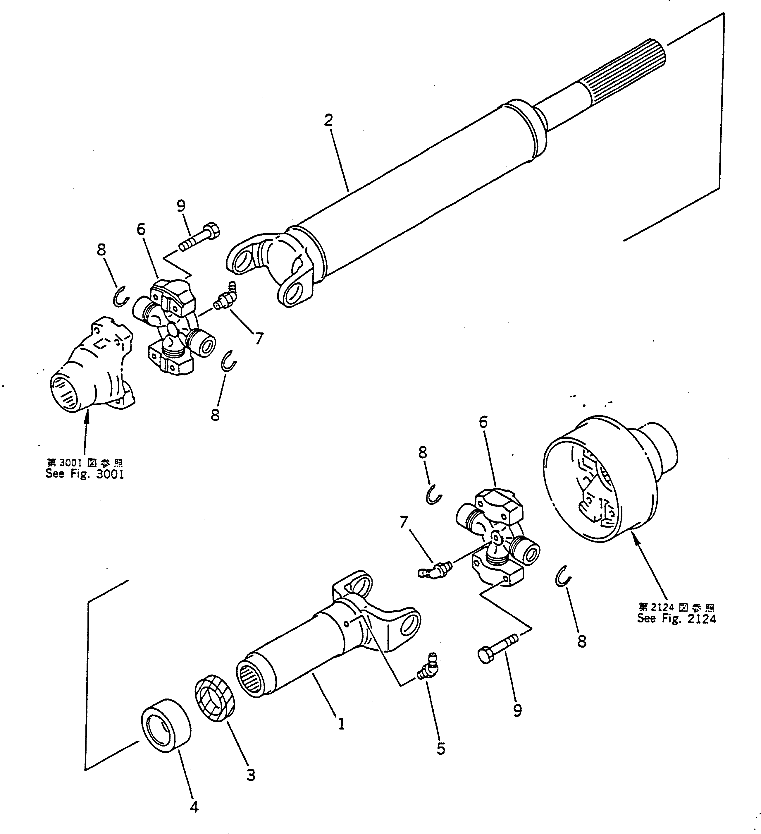 DRIVE SHAFT ASS'Y 42A-20-12111 KOMATSU
