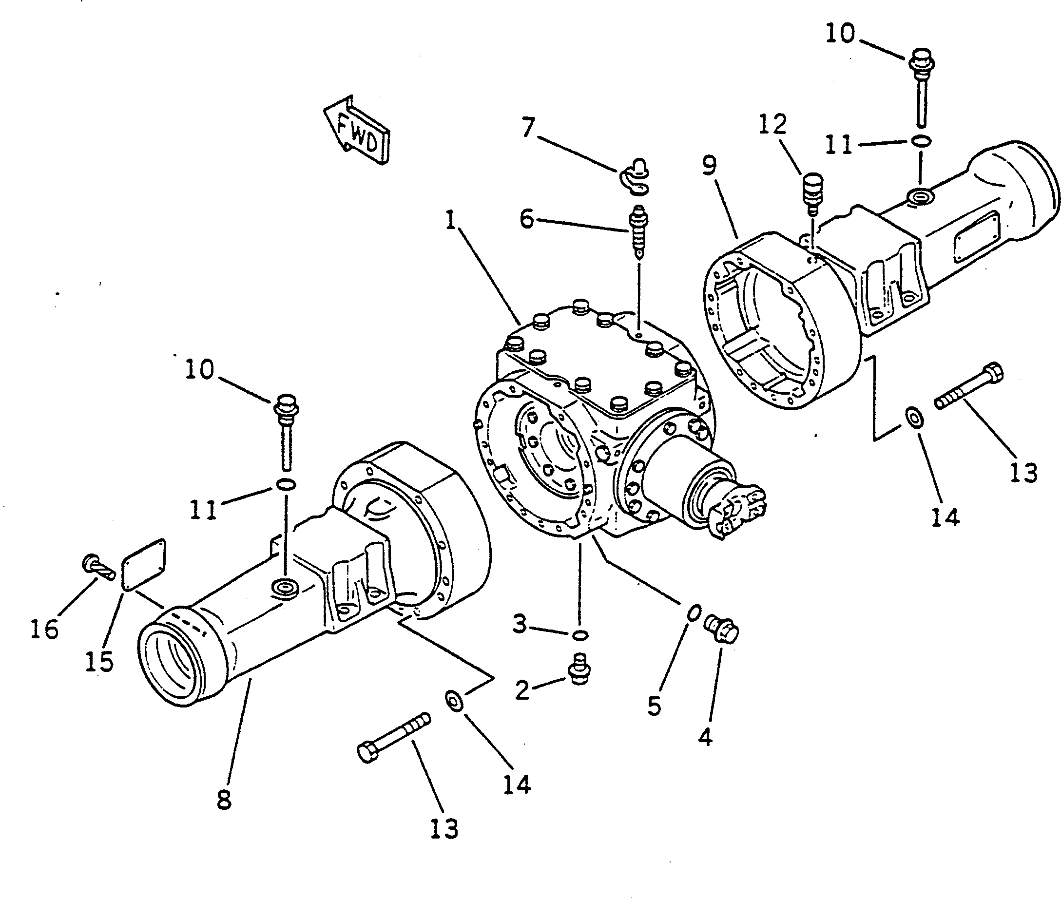 AXLE ASS'Y 42A-22-10000 KOMATSU