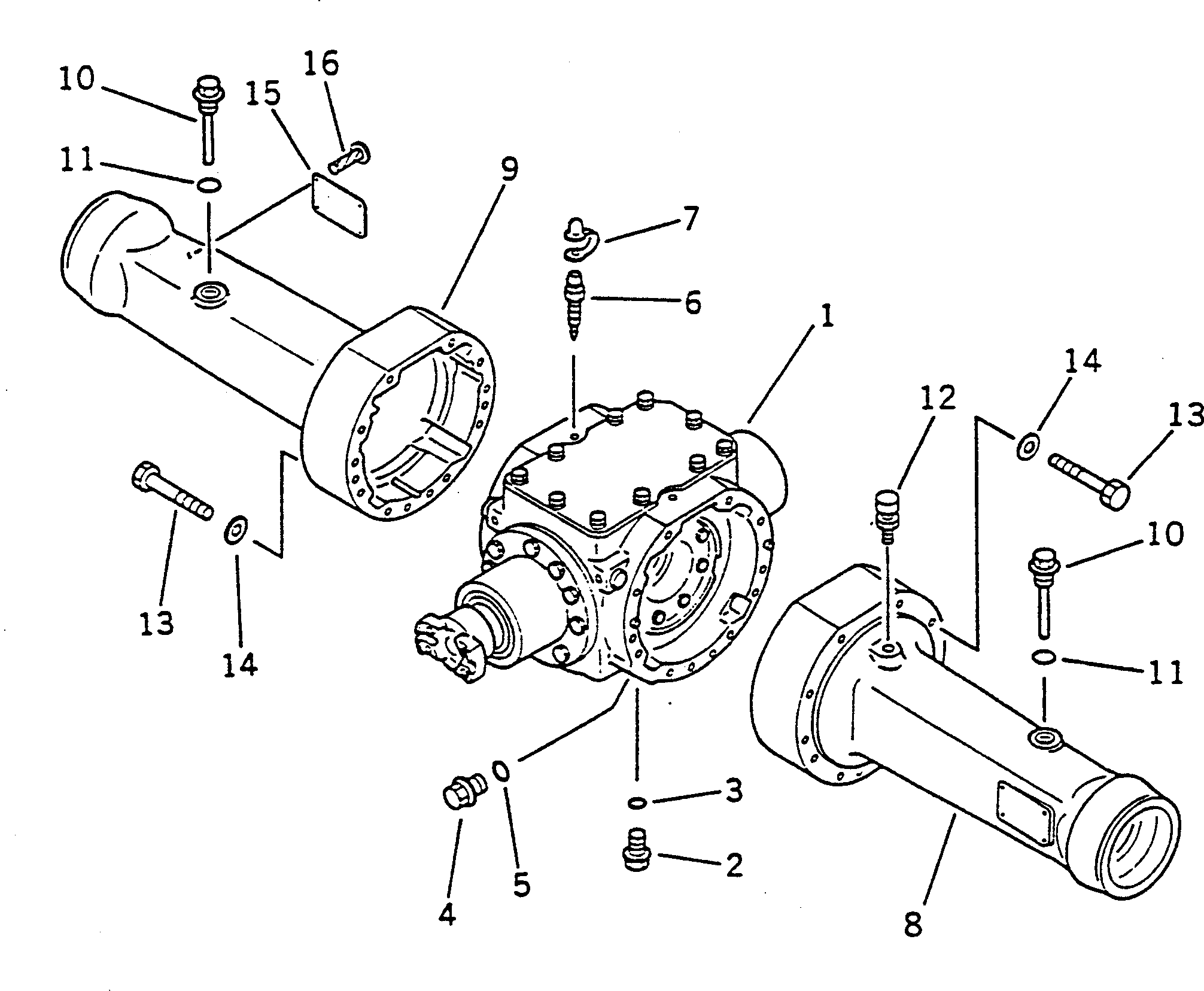 AXLE ASS'Y 42A-23-10000 KOMATSU
