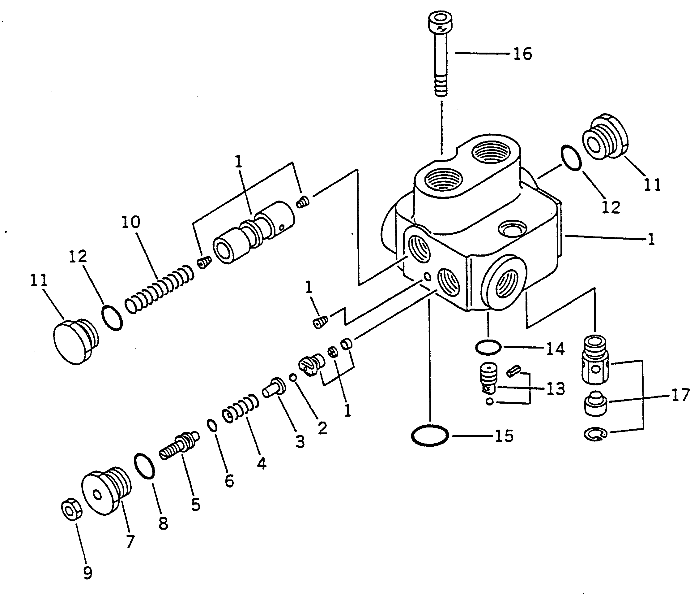 Обратный клапан 42A-64-15280 KOMATSU