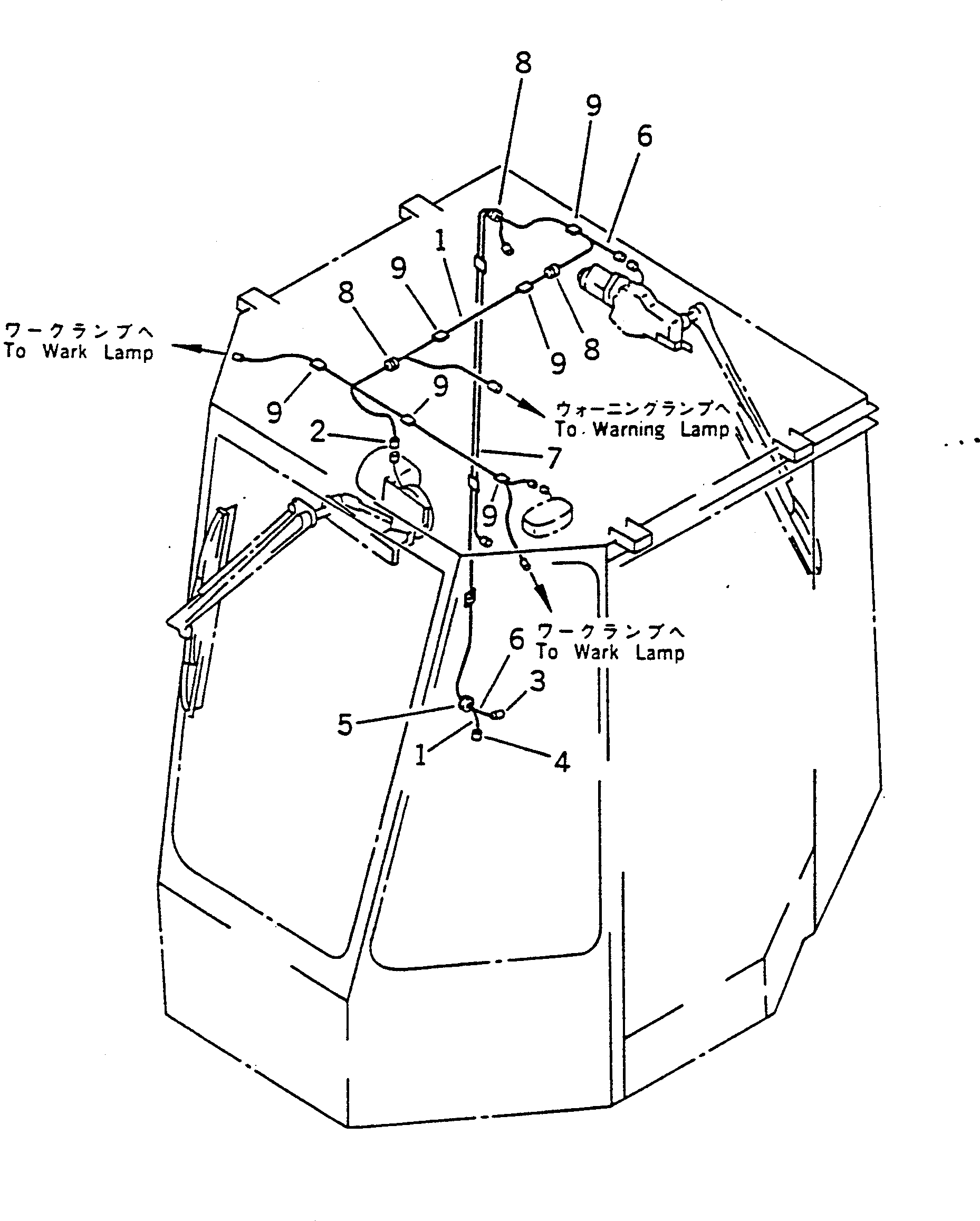 WIRE ASS'Y,REAR 42A-925-1241 KOMATSU