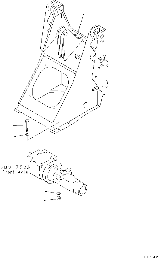 FRAME,(FOR STOCK RAISING) 42A-U15-2111 KOMATSU