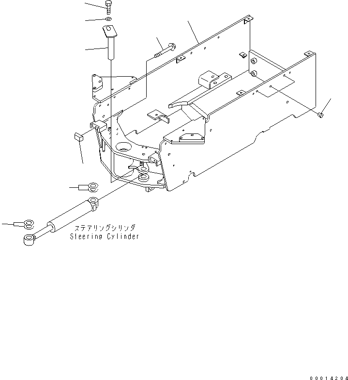 FRAME,(FOR BACKHOE) 42A-855-2132 KOMATSU