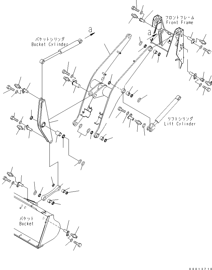 LIFT ARM ASS'Y,LIFT (LIVESTOCK RAISING SPEC.) 42A-877-0011 KOMATSU