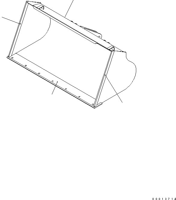 BUCKET,(LIVESTOCK RAISING SPEC.) 42A-Z80-1100 KOMATSU