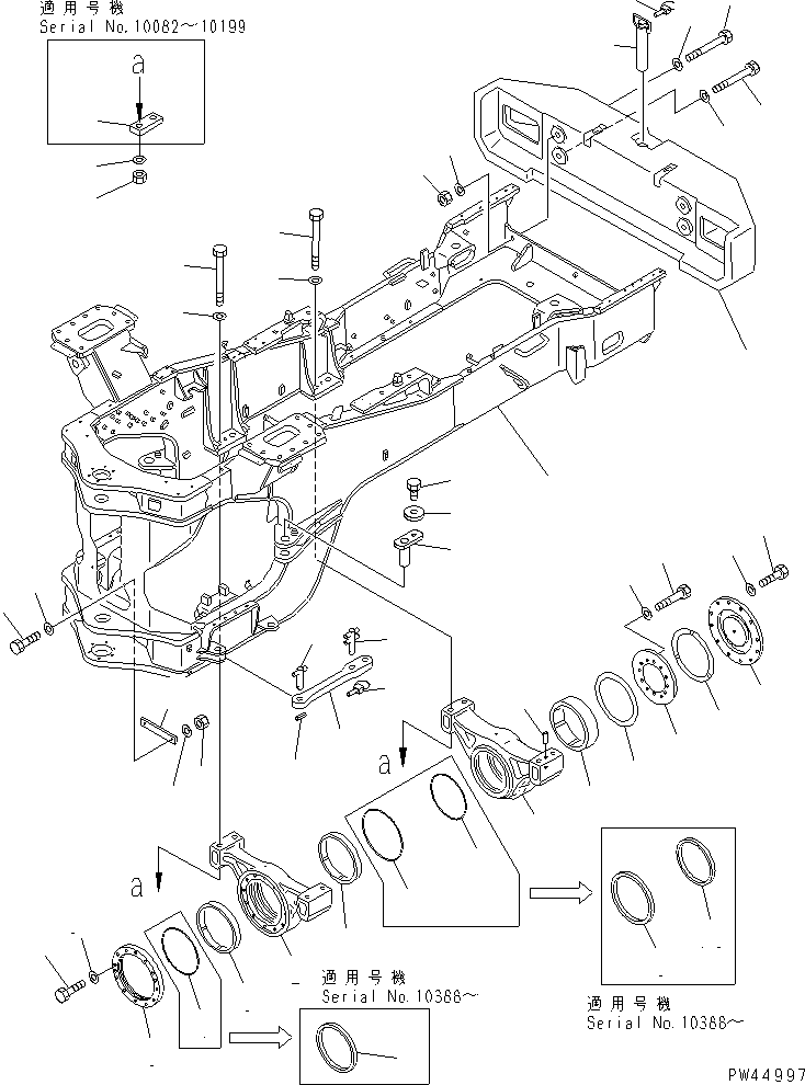 FRAME,REAR (FOR AUTO GREASE) 426-S95-1820 KOMATSU