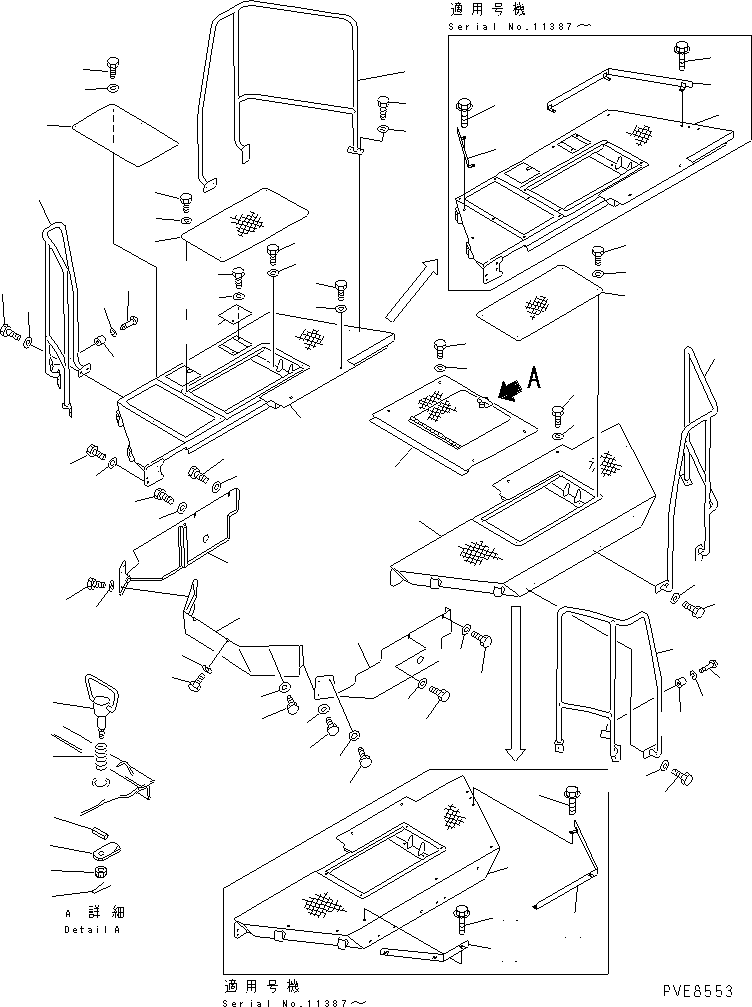 FLOOR,R.H. 426-54-14680 KOMATSU