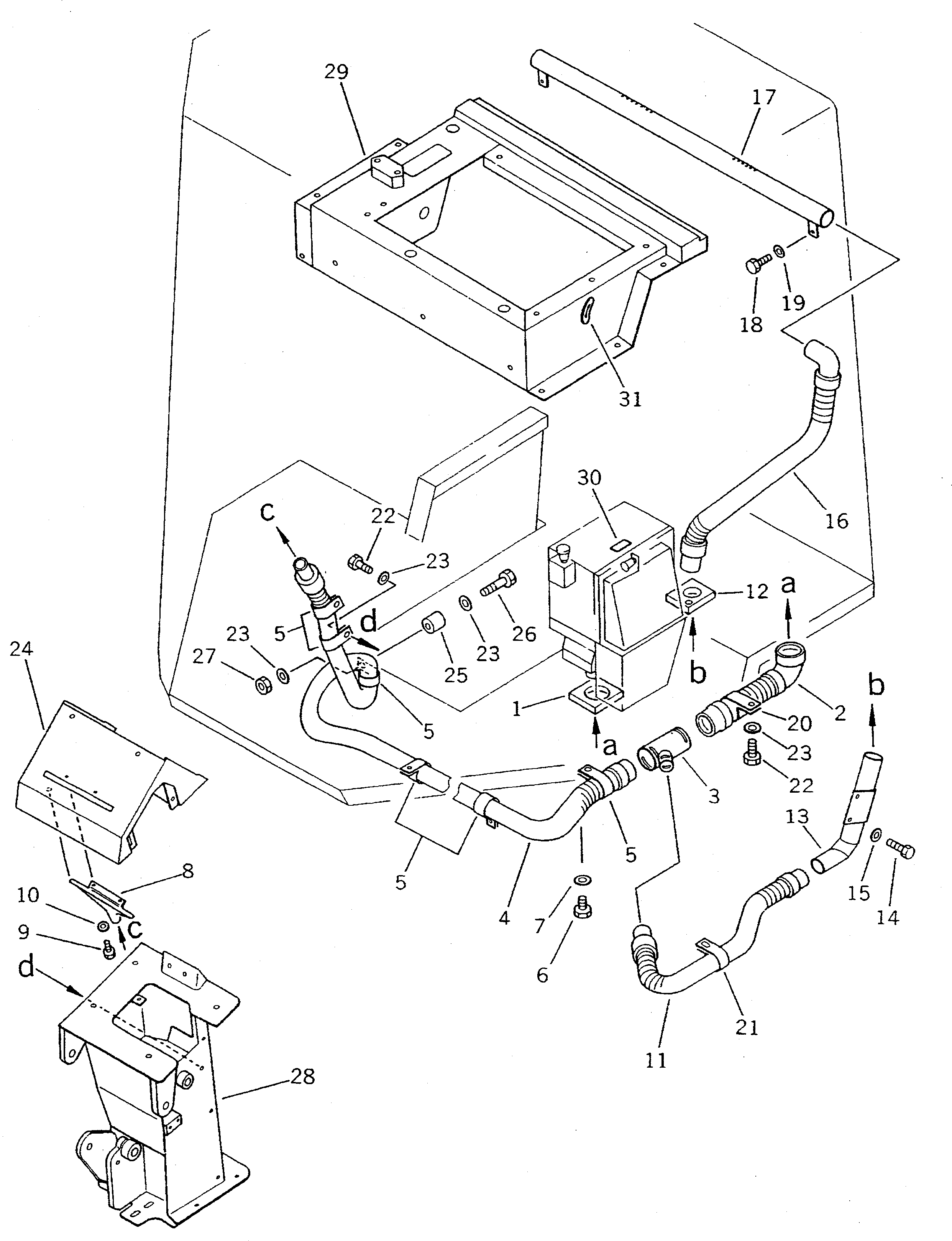 SUPPORT,(MODIFIED PART) 415-943-1680 KOMATSU