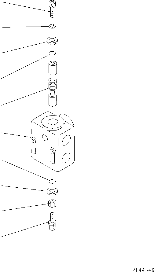 VALVE ASS'Y,SELECTOR 41G-877-1641 KOMATSU