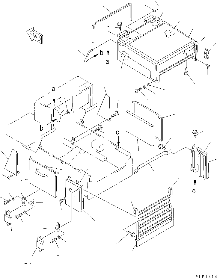 SHEET,L.H. 415-Z01-1340 KOMATSU