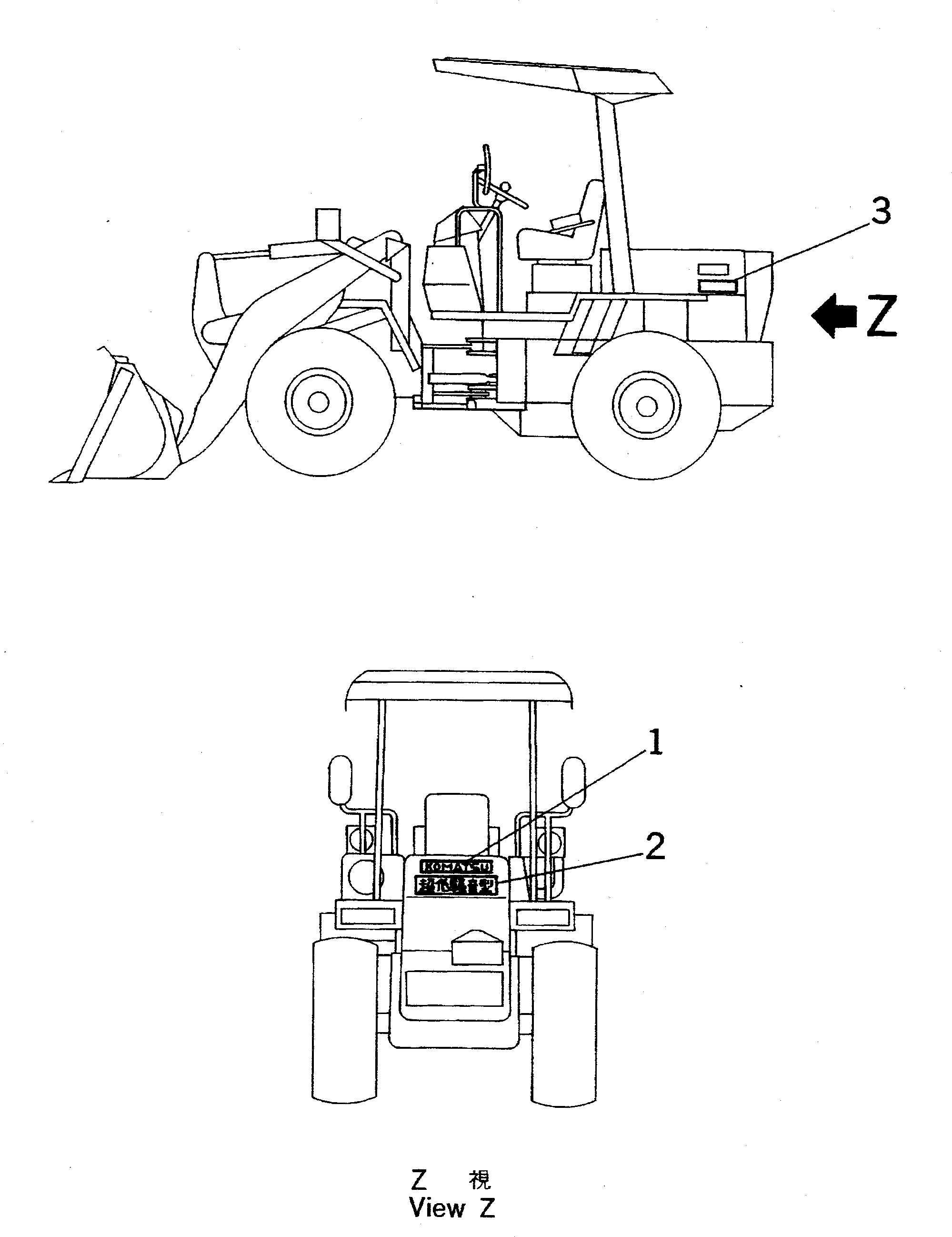 PLATE¤ MARK,WA70SS 415-Z97-1581 KOMATSU