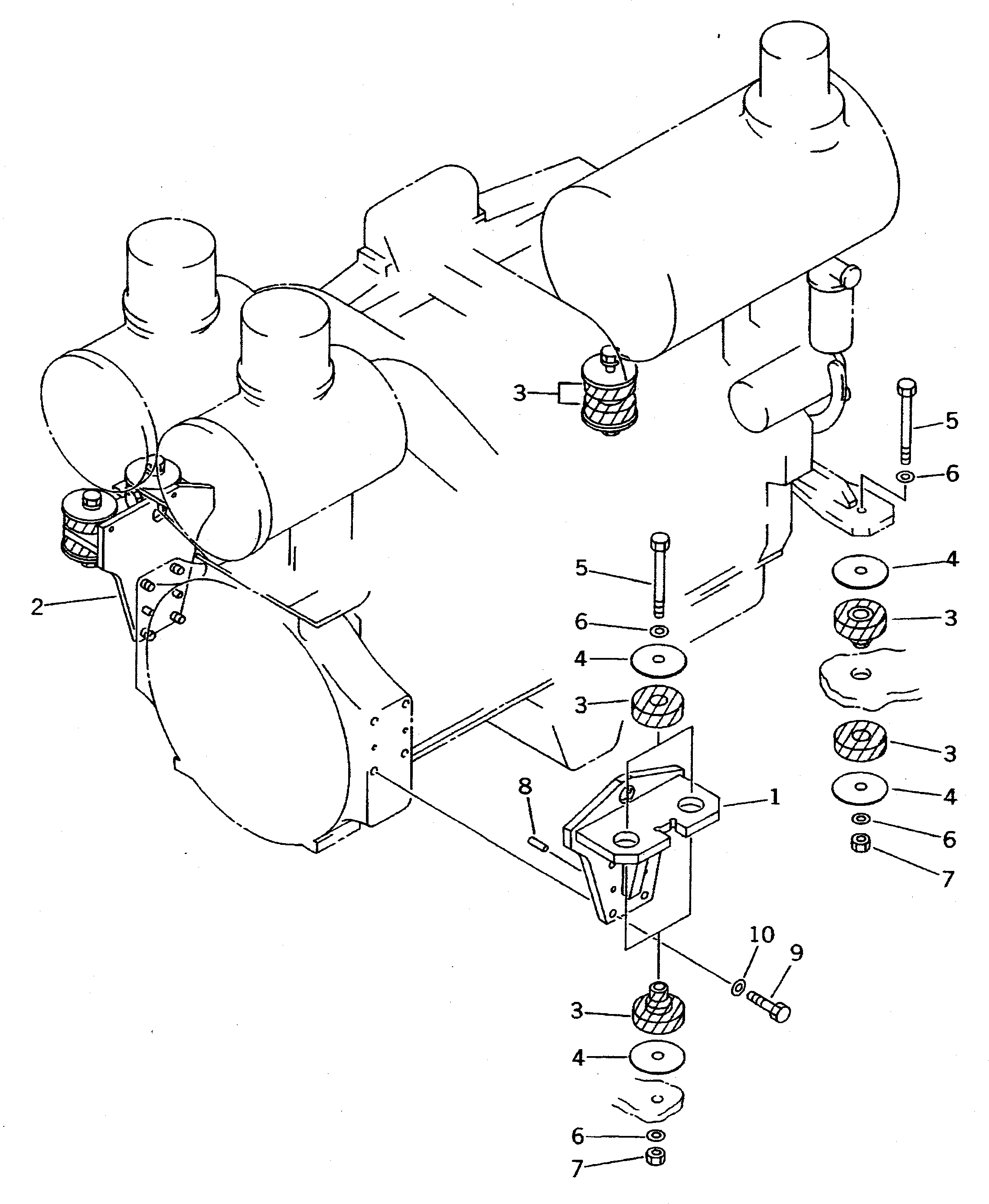 BRACKET,(FOR MECHANICAL ENG. STOP S.) 428-Z17-1160 KOMATSU