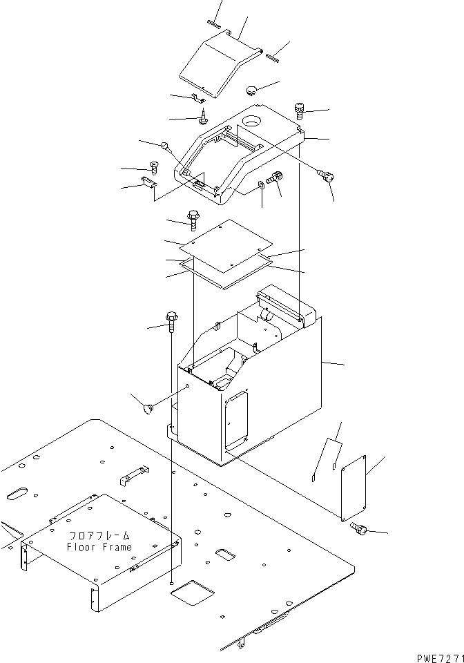 COVER (REWORK) 421-54-22150 KOMATSU