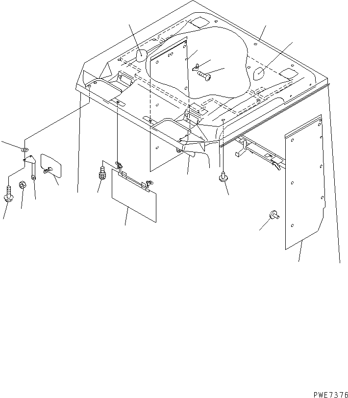 PAD,ROOF 427-56-21140 KOMATSU