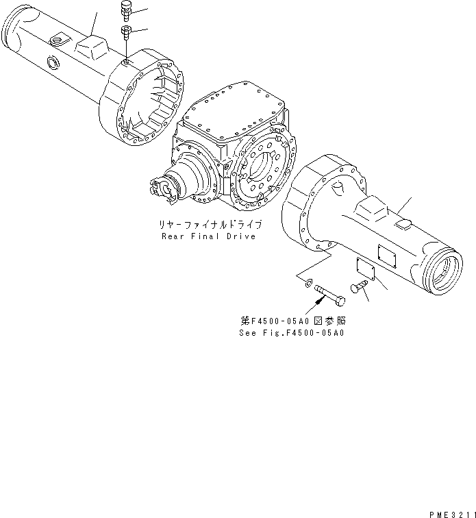 AXLE ASS'Y,REAR (41H-23-20000) KOMATSU