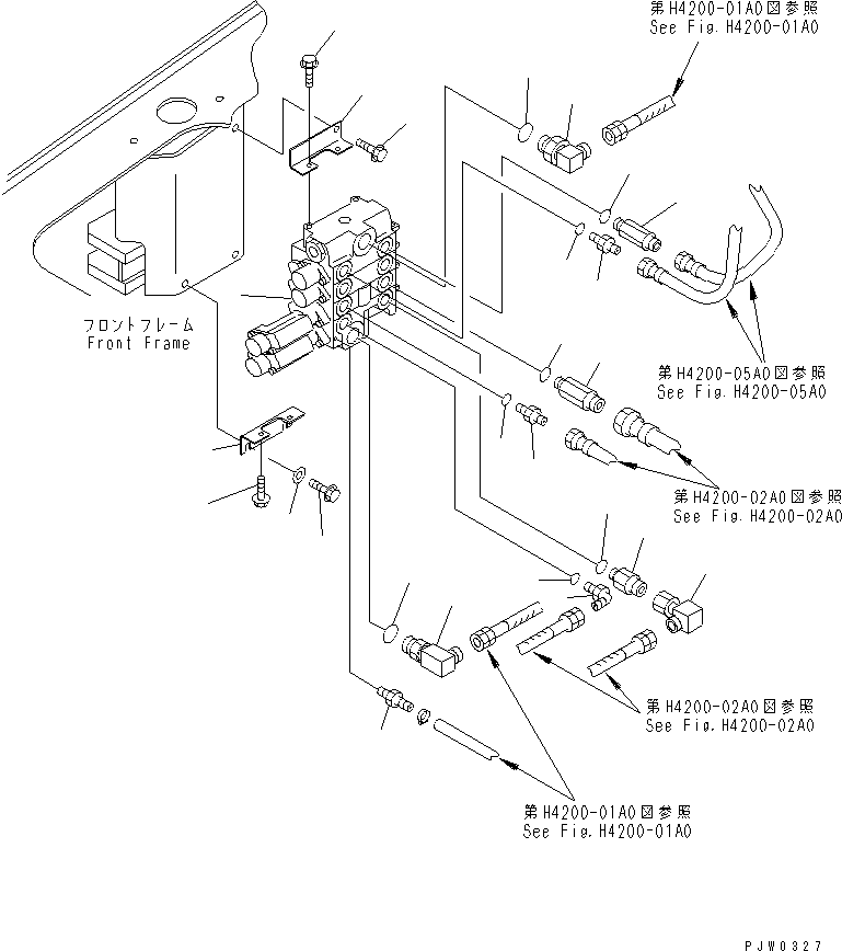 CONTROL VALVE,LOADER (41H-V88-2100) KOMATSU