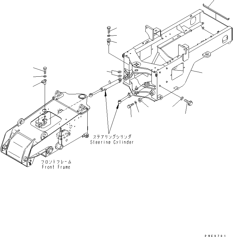 FRAME ASS'Y,REAR 41H-46-22100 KOMATSU