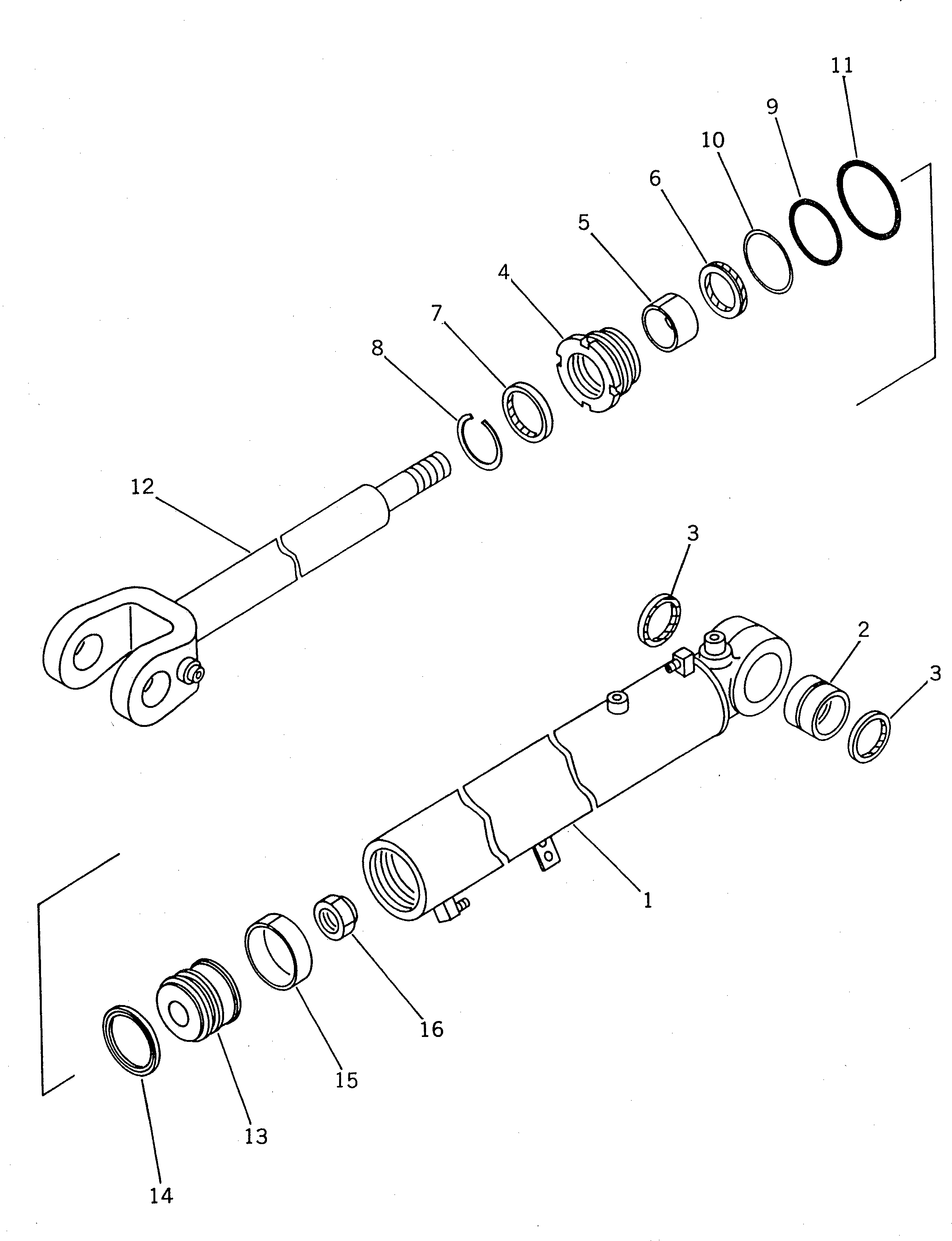 CYLINDER,L.H. 707-11-90150 KOMATSU