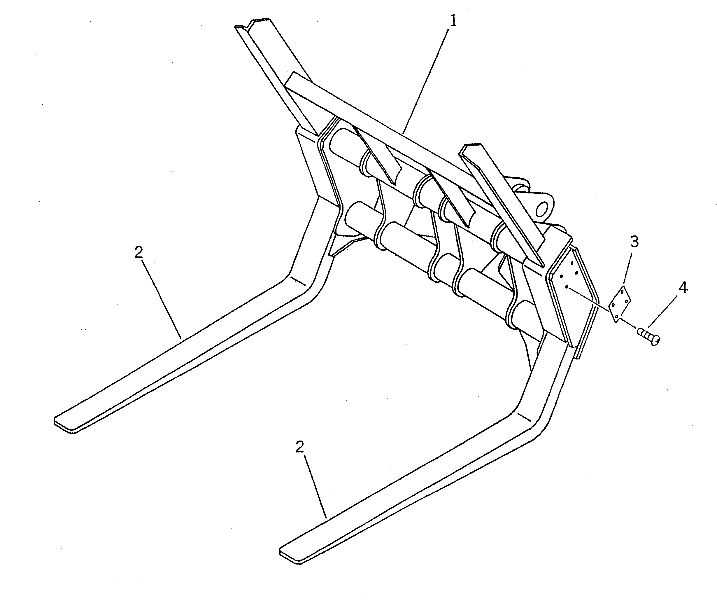 DUMPING FORK ASS'Y 41G-883-1100 KOMATSU