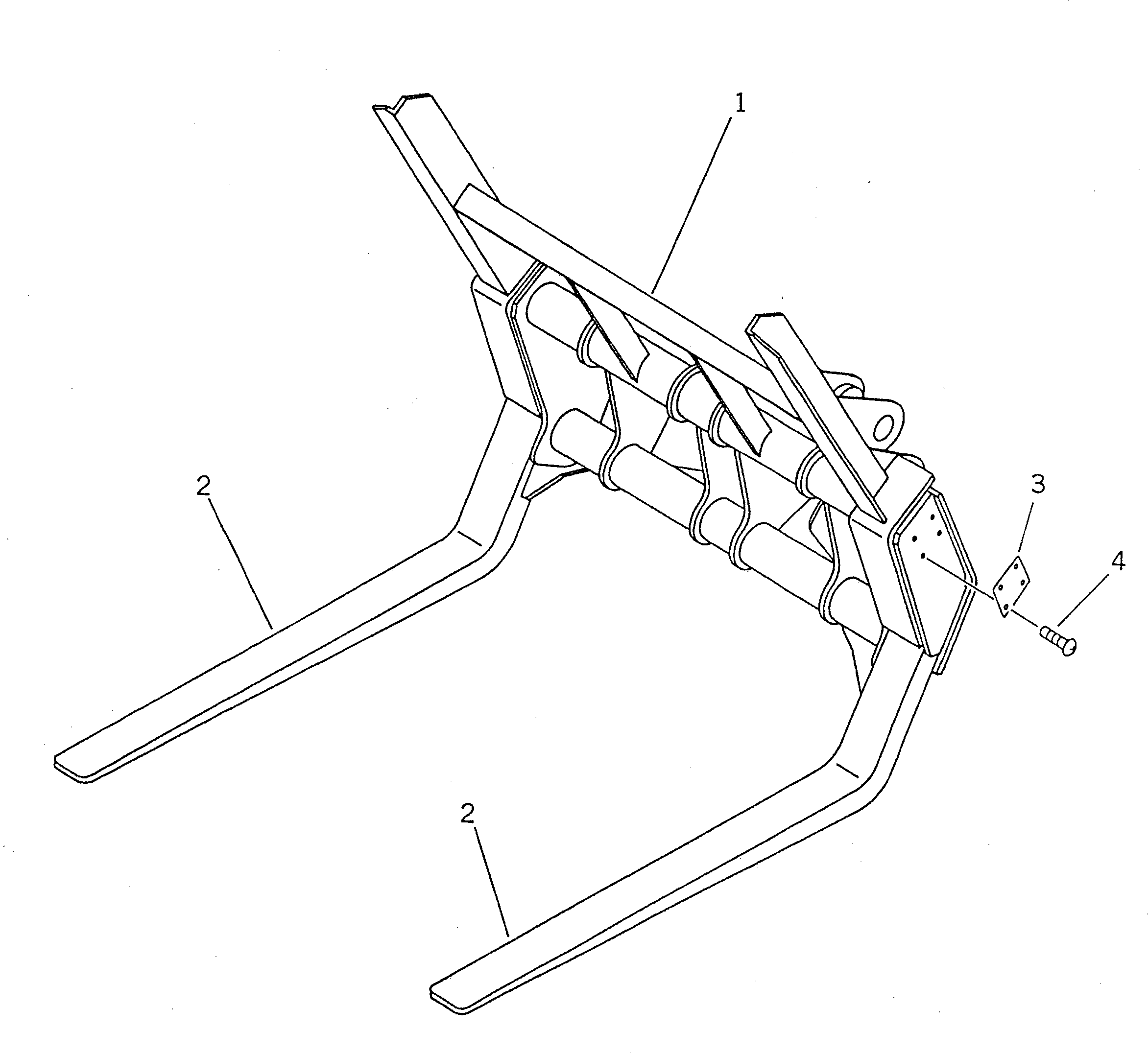 DUMPING FORK ASS'Y 41G-893-1100 KOMATSU