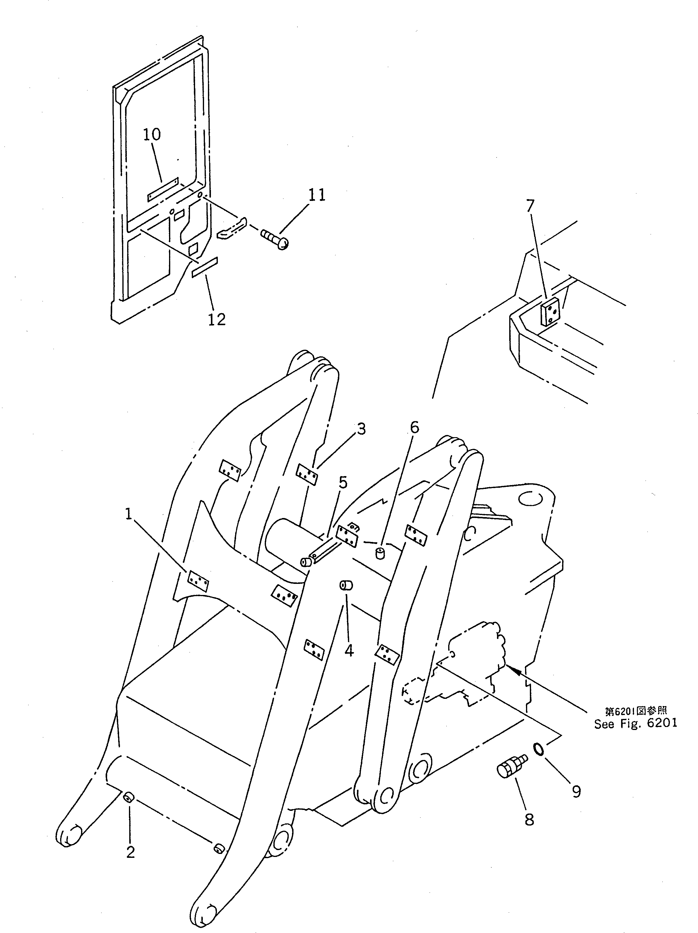 ARM,LIFT (MODIFIED PARTS) 41G-877-1610 KOMATSU