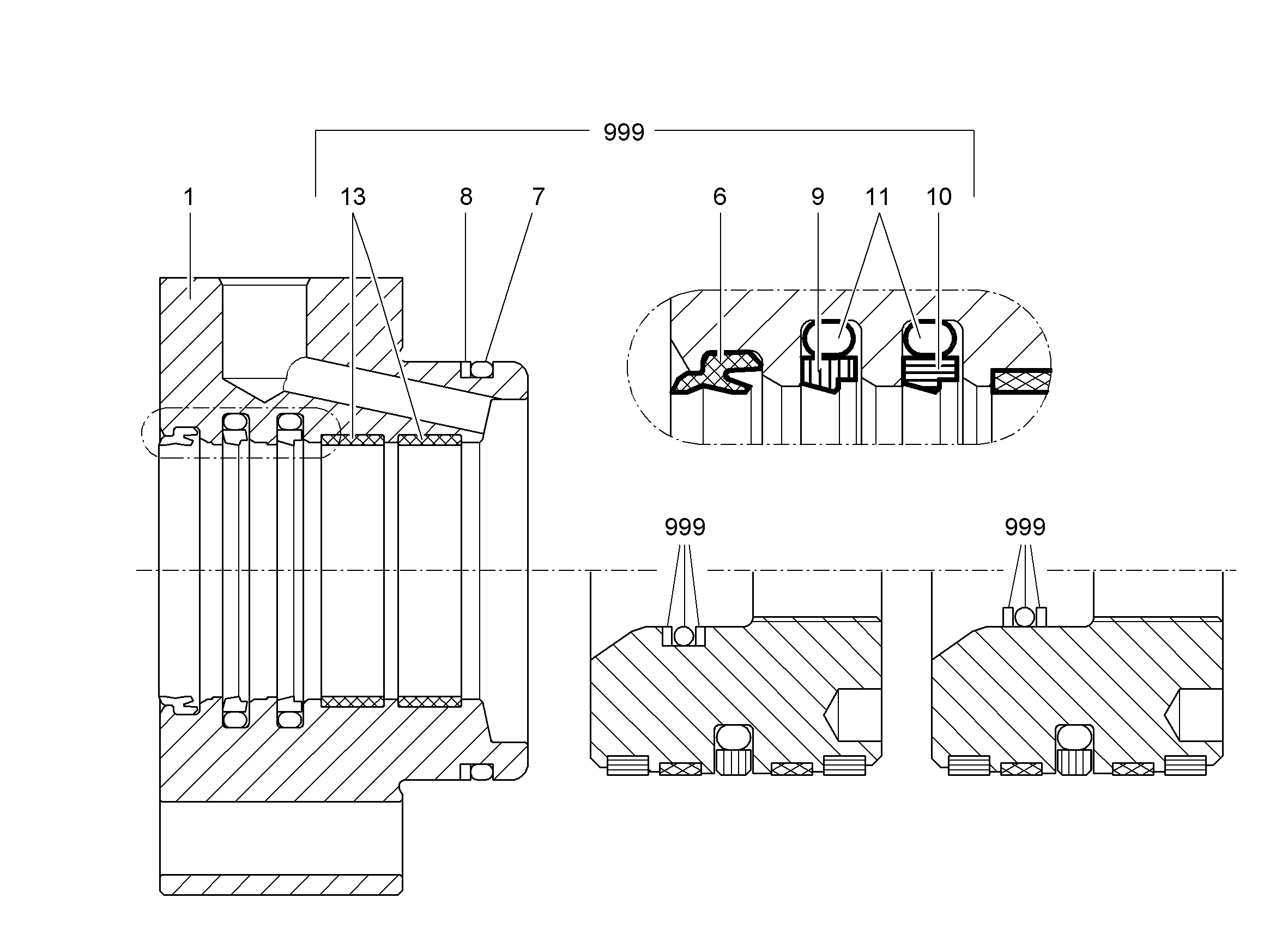 УПЛОТНЕНИЕ 60,0X75,1X6,3 7010665 LIEBHERR
