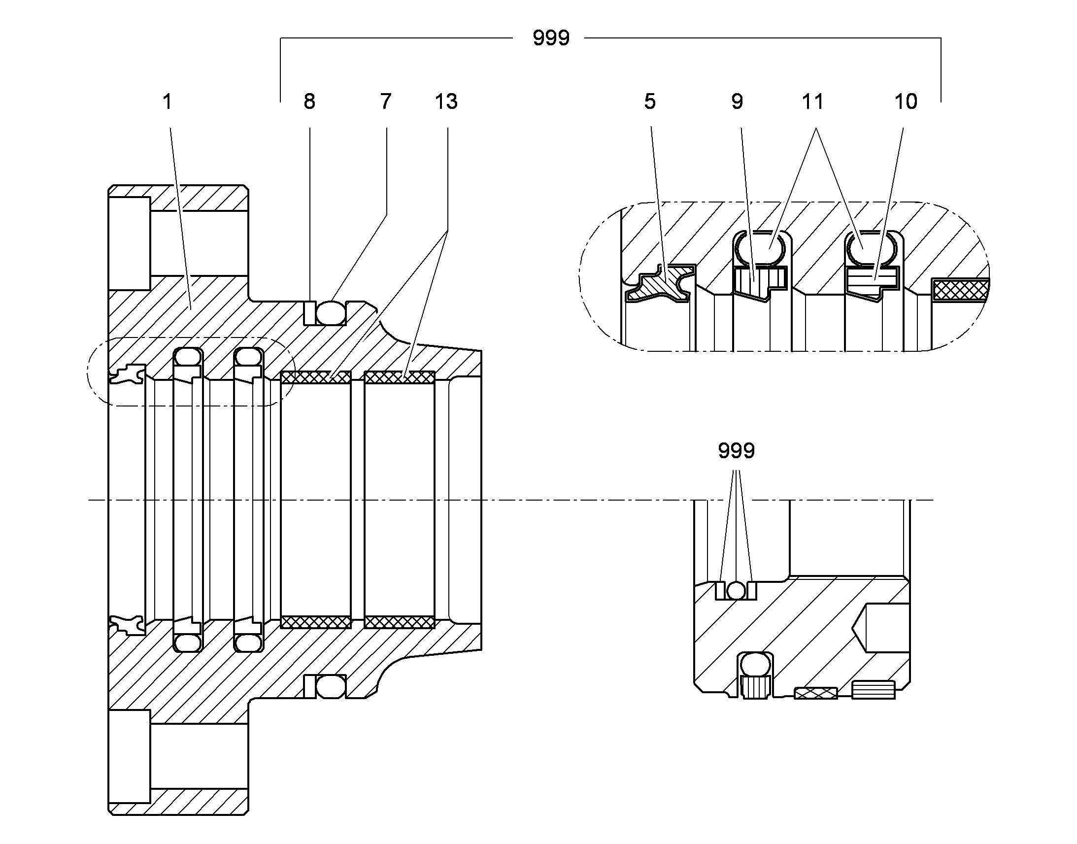 УПЛОТНЕНИЕ 50,0X65,1X6,3 7010666 LIEBHERR