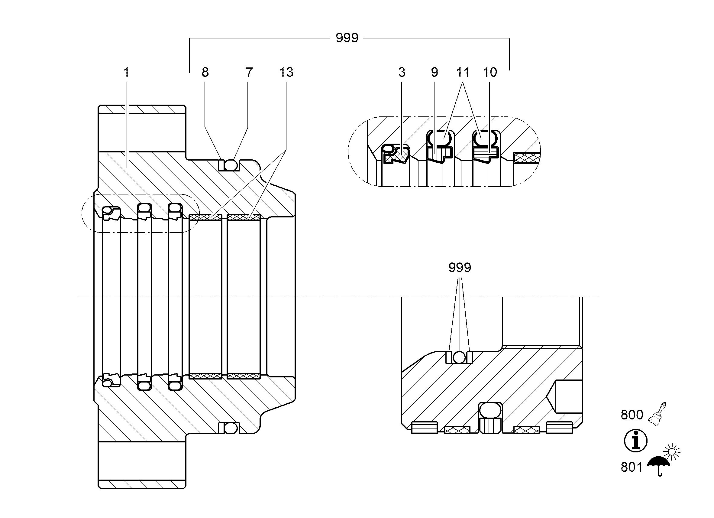 УПЛОТНЕНИЕ 85X100,1X6,3 7011487 LIEBHERR