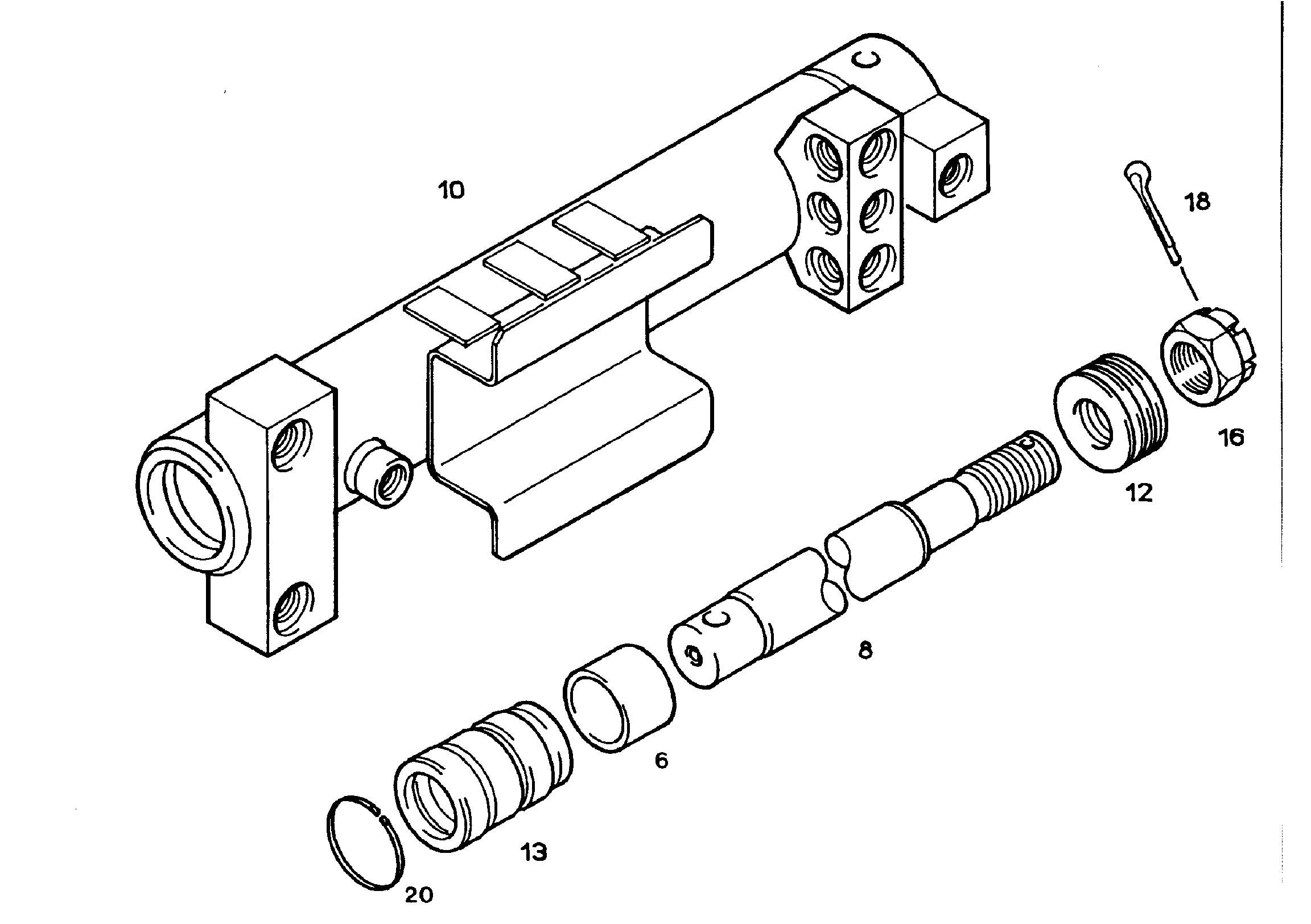 КОРОНЧАТАЯ ГАЙКА M24X1,5 4000976 LIEBHERR