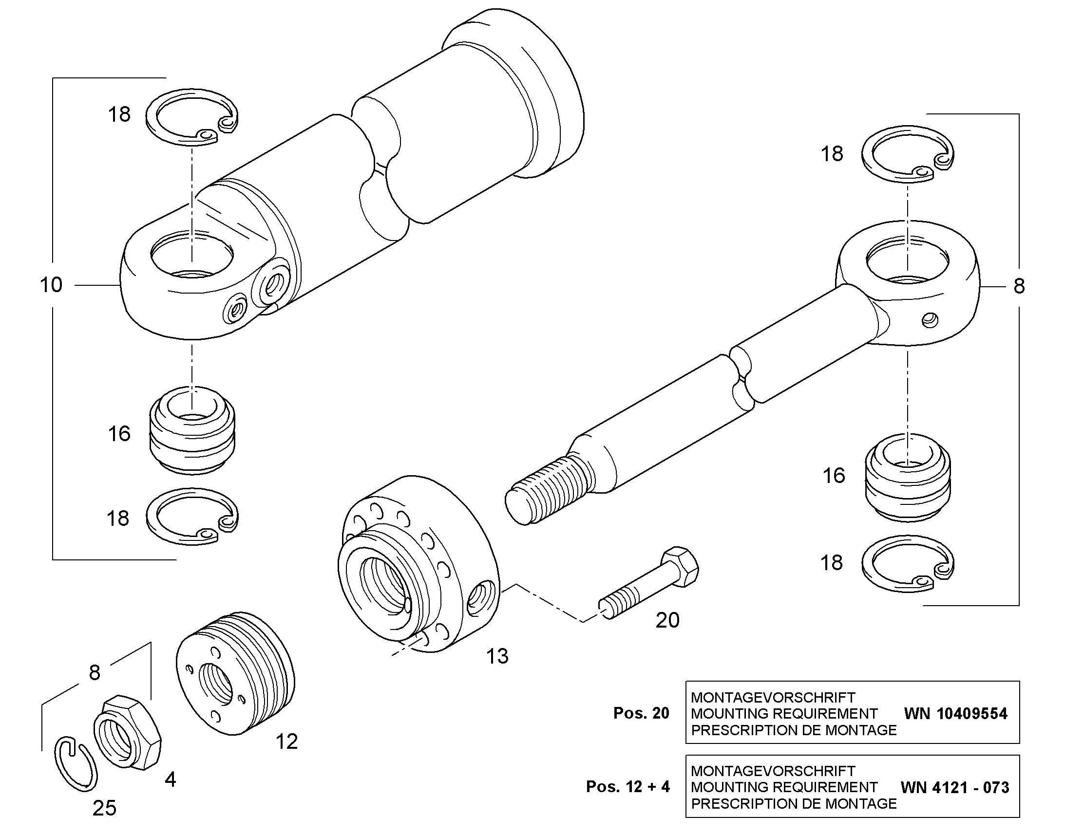 БОЛТ С ШЕСТИГРАННОЙ ГОЛОВКОЙ ISO 4014 M12X50 10.9 FLZN 11647600 LIEBHERR