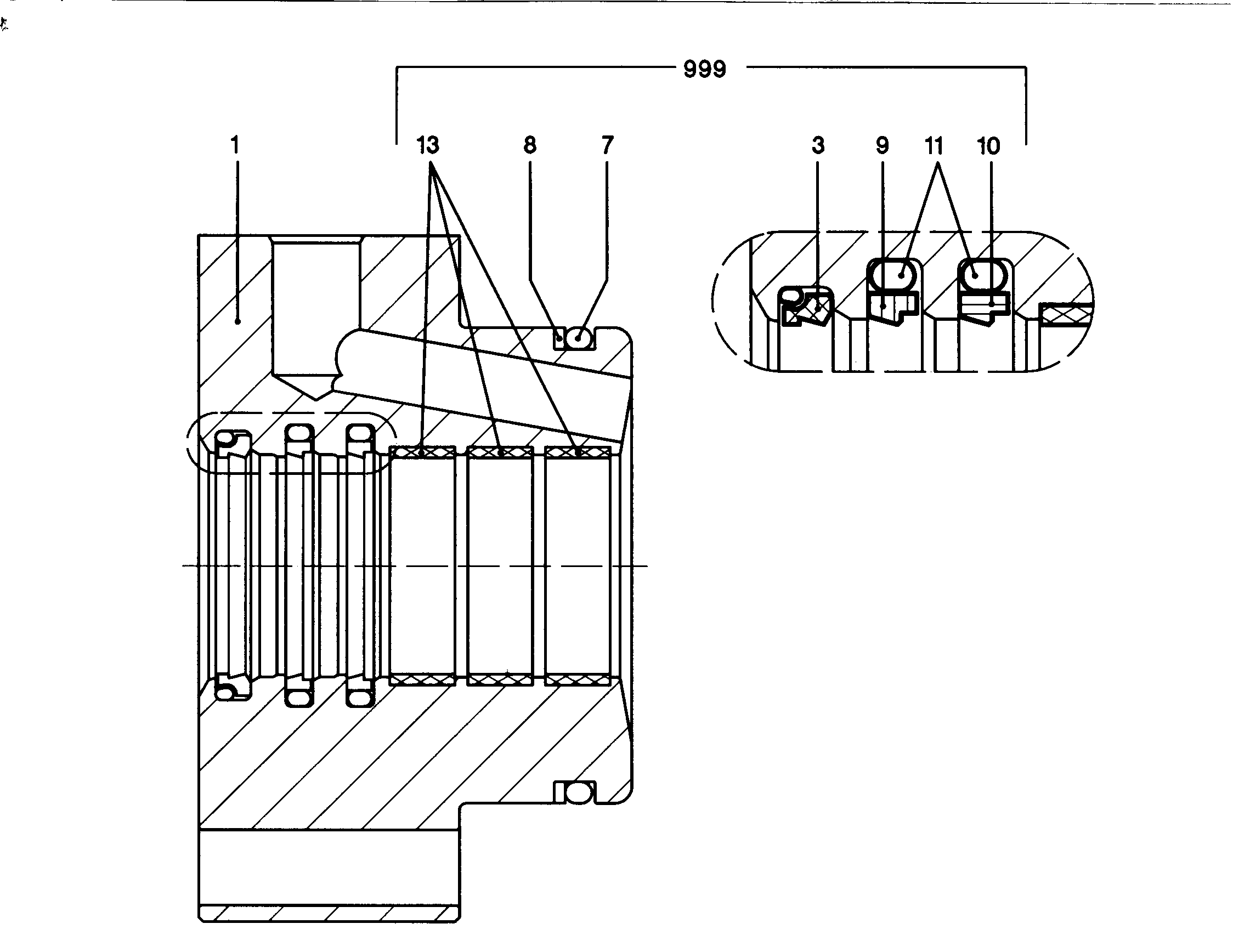 К-Т УПЛОТН.ОПОРЫ ШАТУНА 80 9062787 LIEBHERR