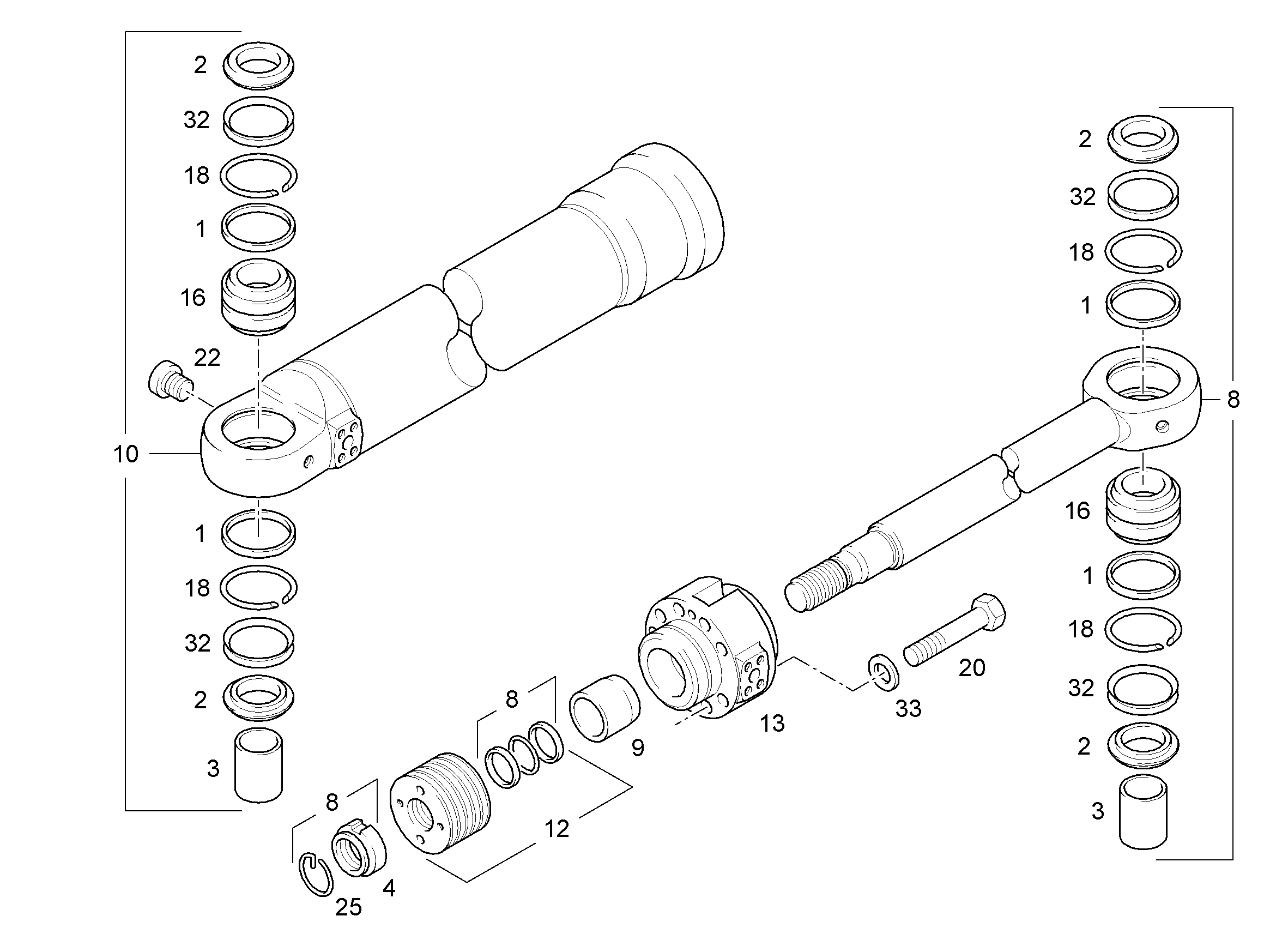 ЦИЛИНДР 9063304 LIEBHERR