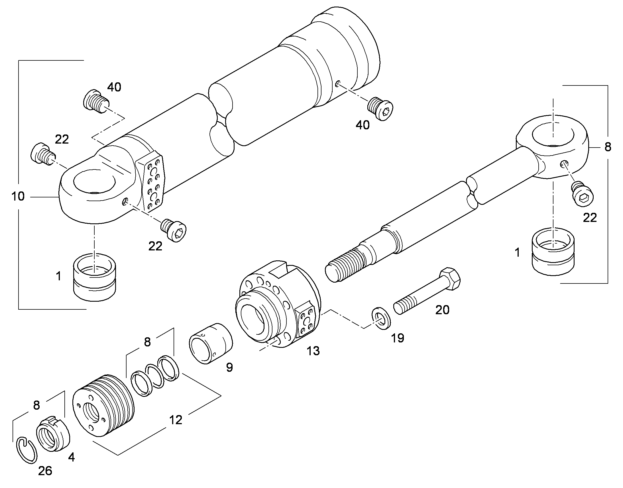 ГАЙКА ПОРШНЯ M200X4 5008563 LIEBHERR
