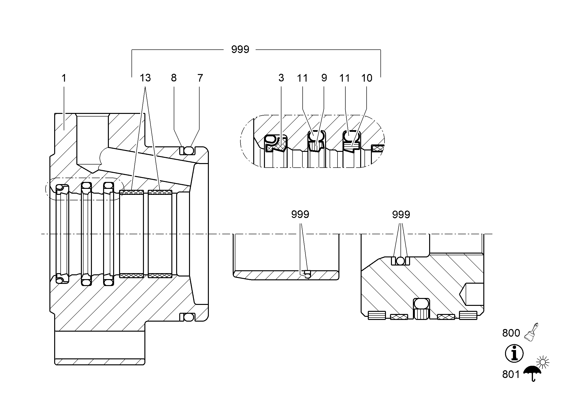 К-Т УПЛОТН.ОПОРЫ ШАТУНА 95 9062534 LIEBHERR