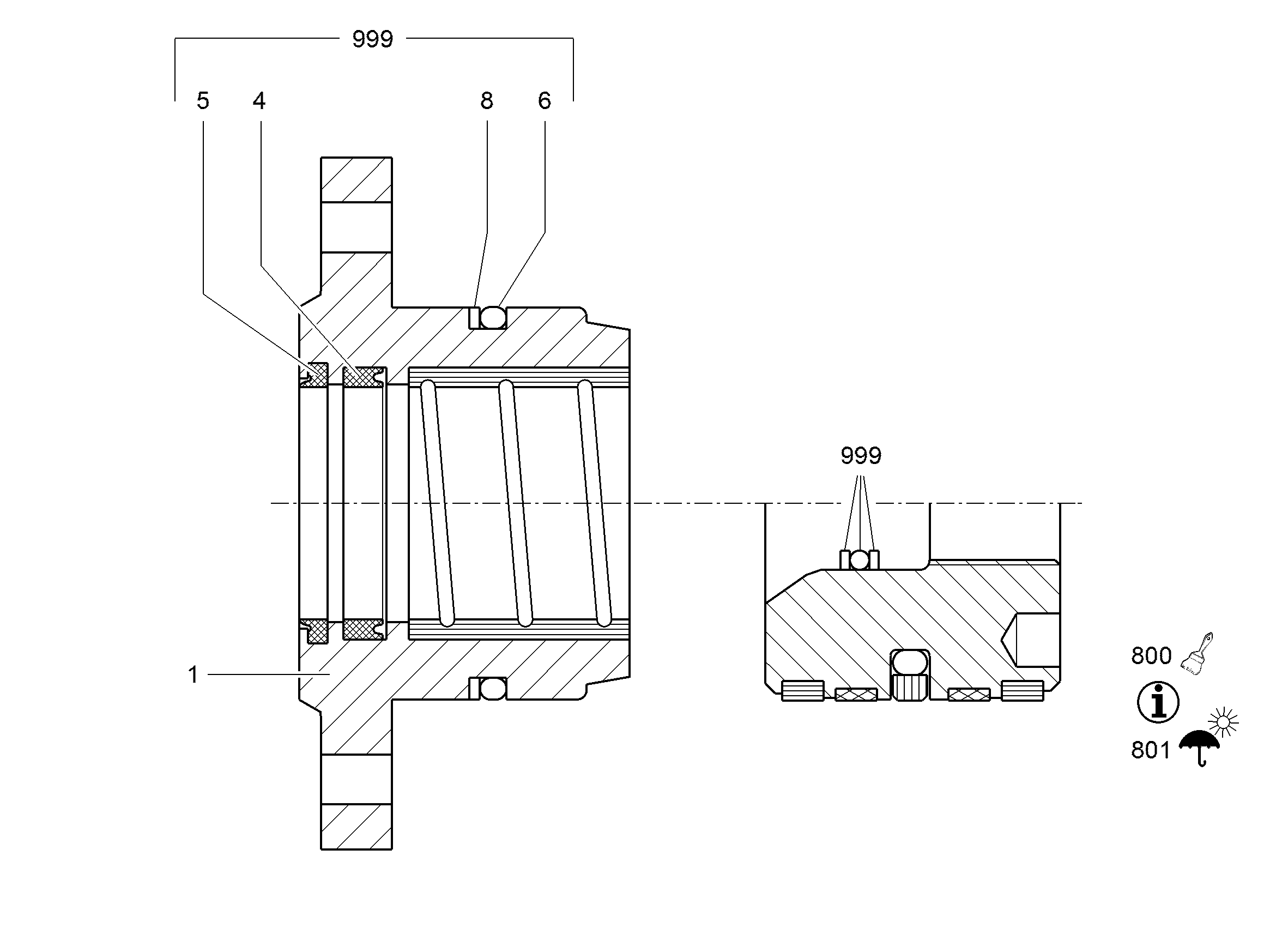 МАСЛОСЪЕМНОЕ КОЛЬЦО 50X62X8 7260009 LIEBHERR