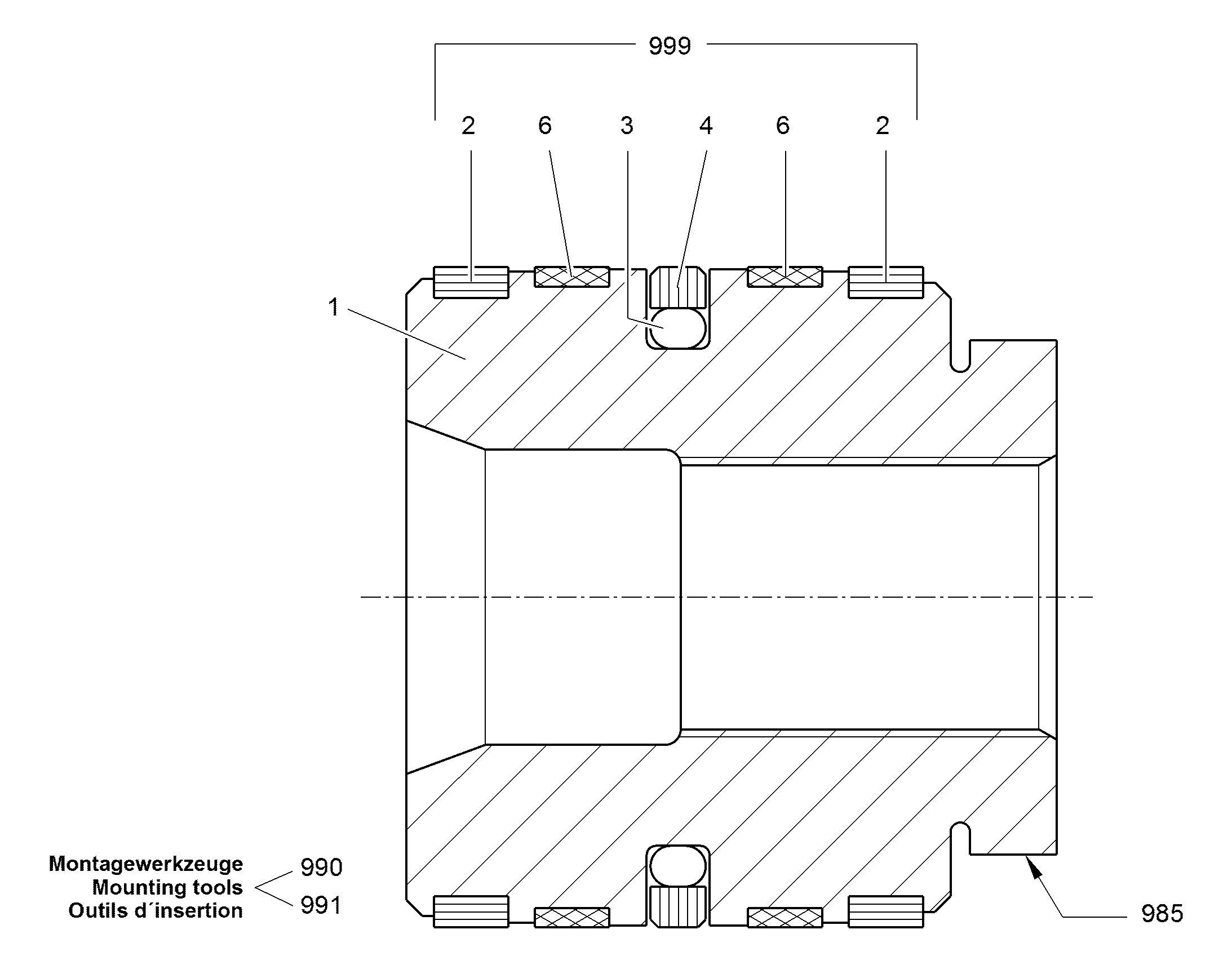 КОЛЬЦО ПОРШНЯ НАПРАВЛЯЮЩЕЕ 90X82X9,7 7015046 LIEBHERR