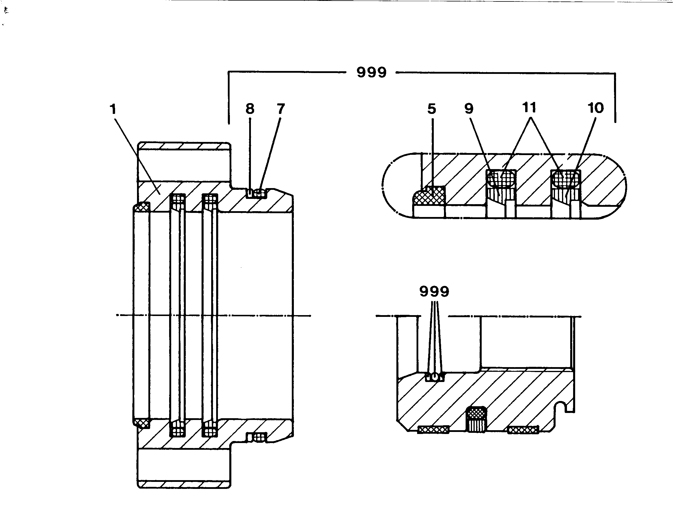 МАСЛОСЪЕМНОЕ КОЛЬЦО 90X98X7 7260104 LIEBHERR