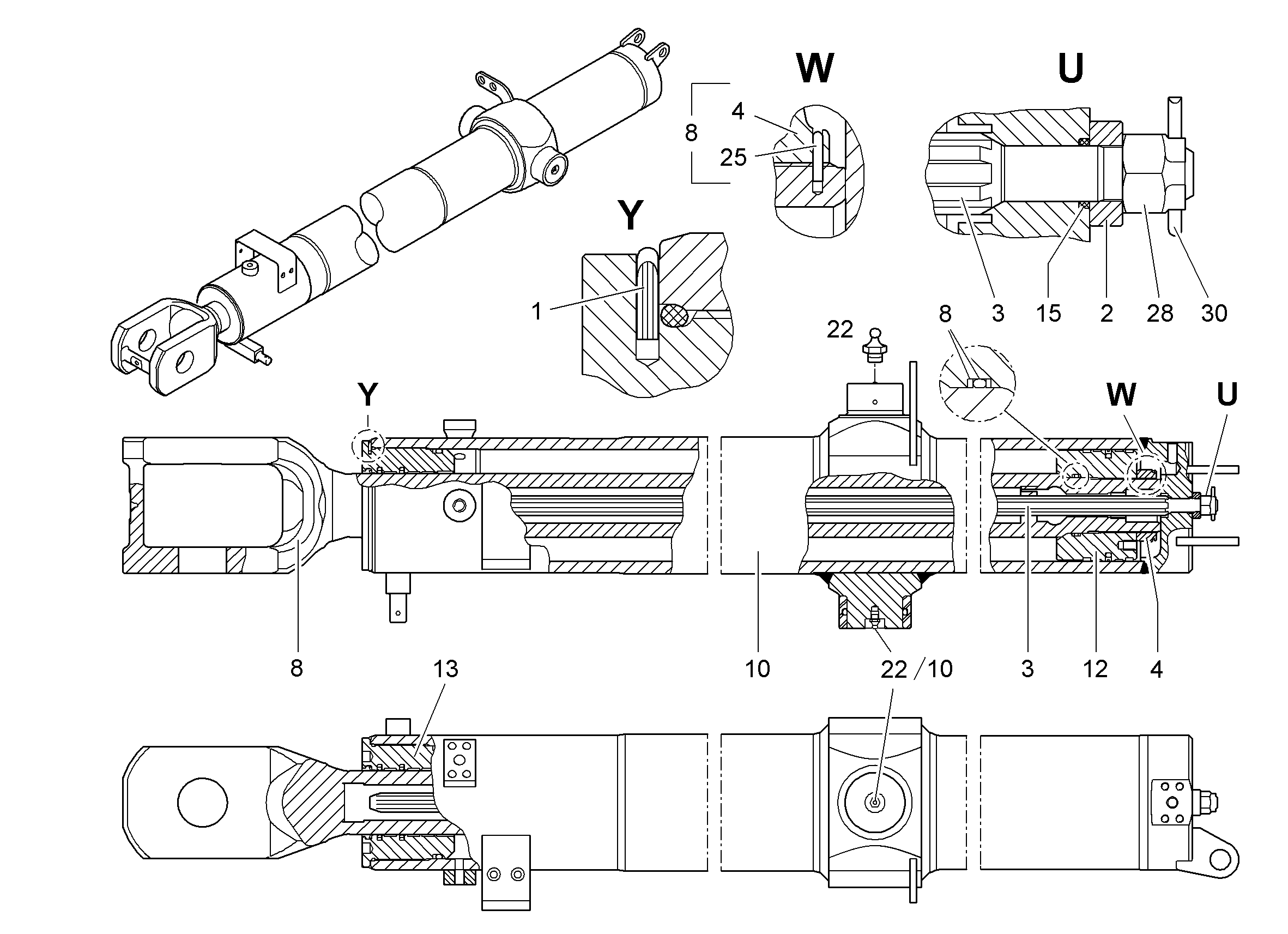 ШПИЛЬКА 4X32 4330015 LIEBHERR
