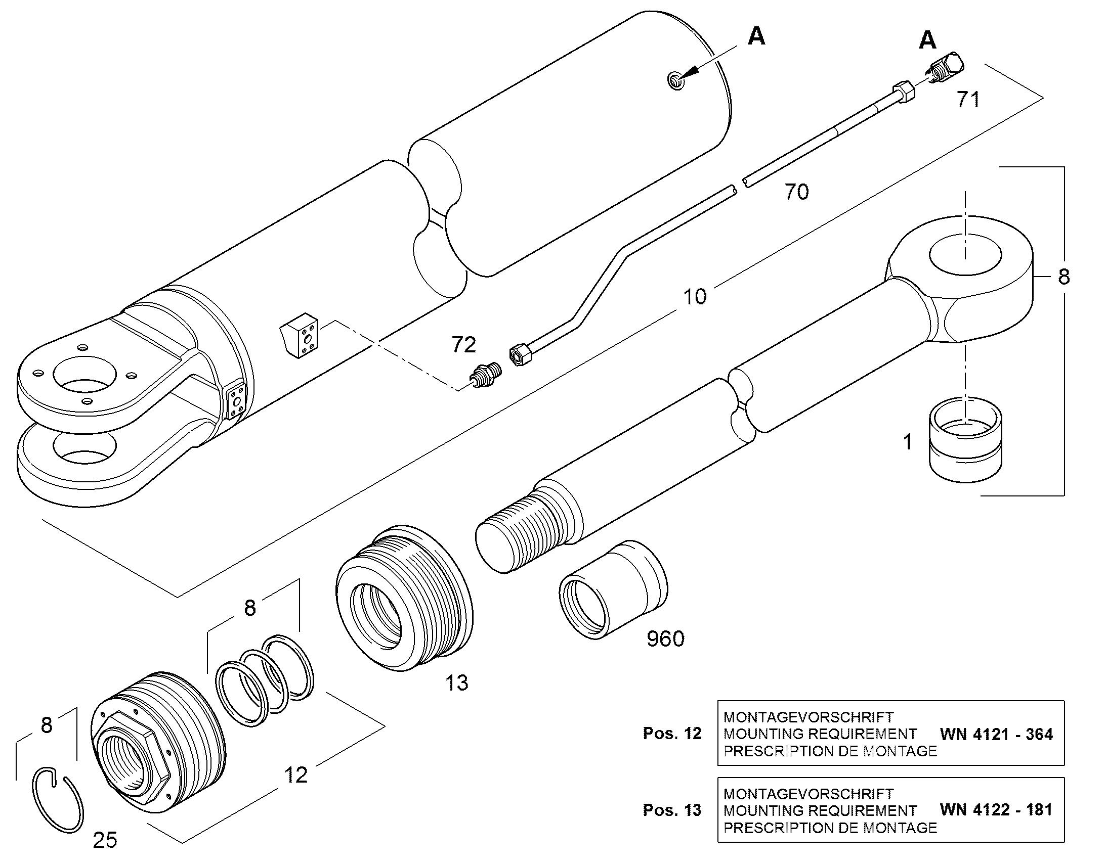 СОЕДИНЕНИЕ ПОВОРОТНОЕ РЕЗЬБ. WH 20S M27X2 KDS 7617359 LIEBHERR