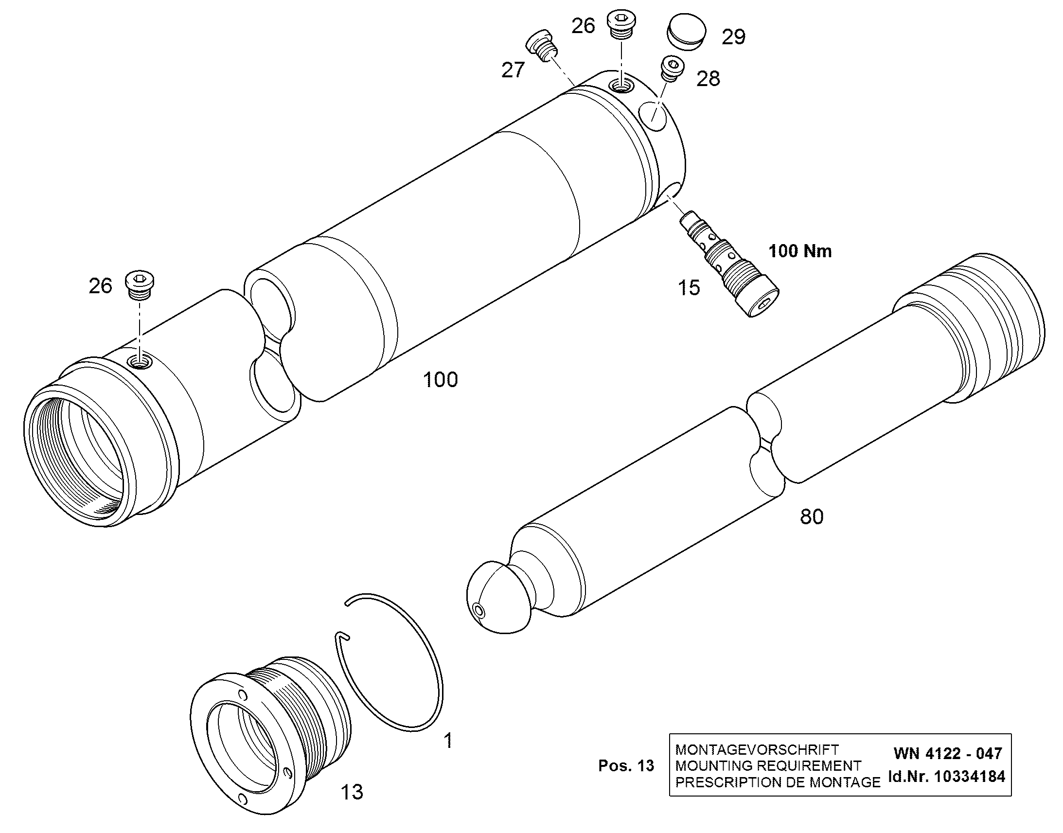 ЗАГЛУШКА РЕЗЬБОВАЯ M18X1,5 ED 7361960 LIEBHERR