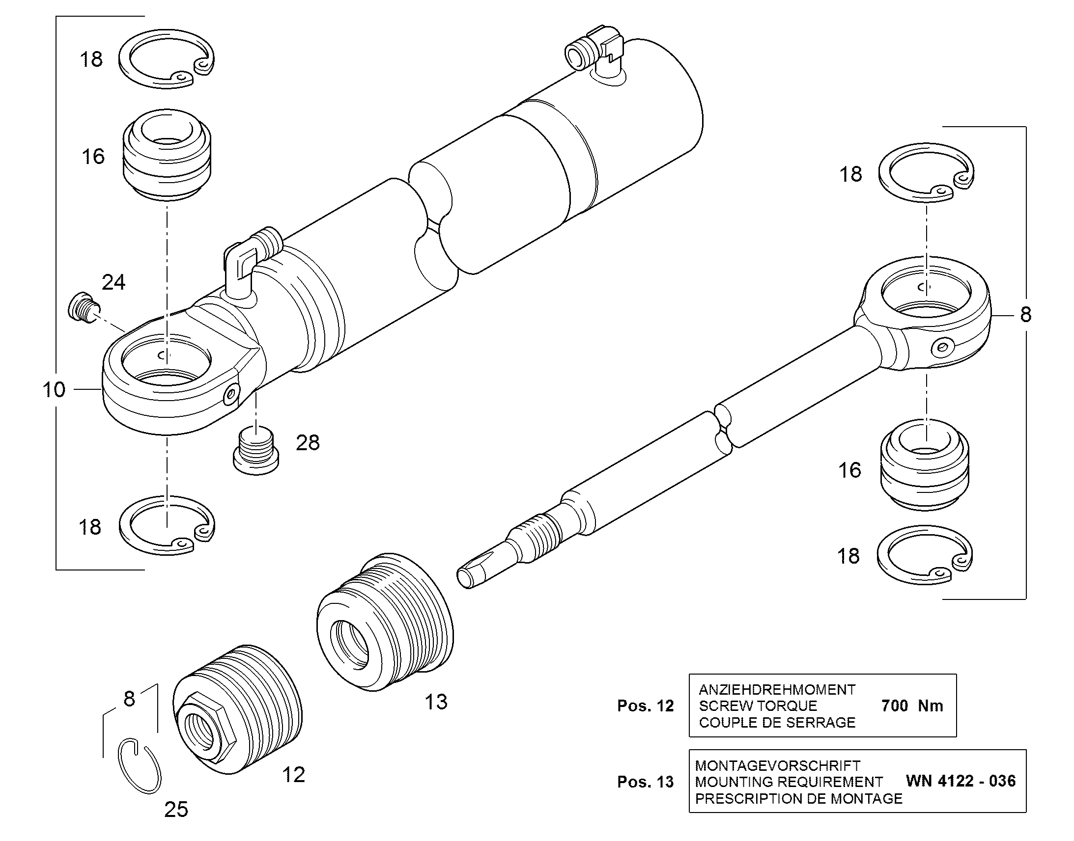 ЗАГЛУШКА РЕЗЬБОВАЯ M16X1,5 ED 7004971 LIEBHERR
