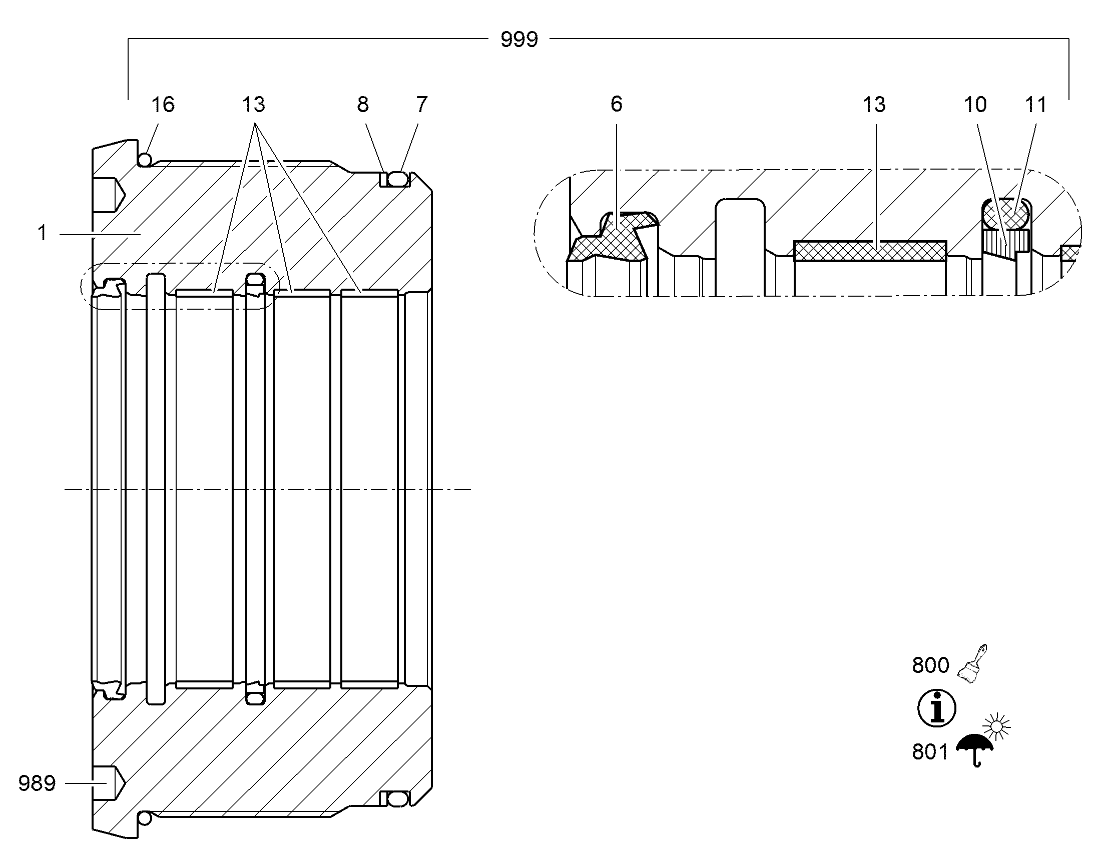 МАСЛОСЪЕМНОЕ КОЛЬЦО 170X186X9,5 10410980 LIEBHERR