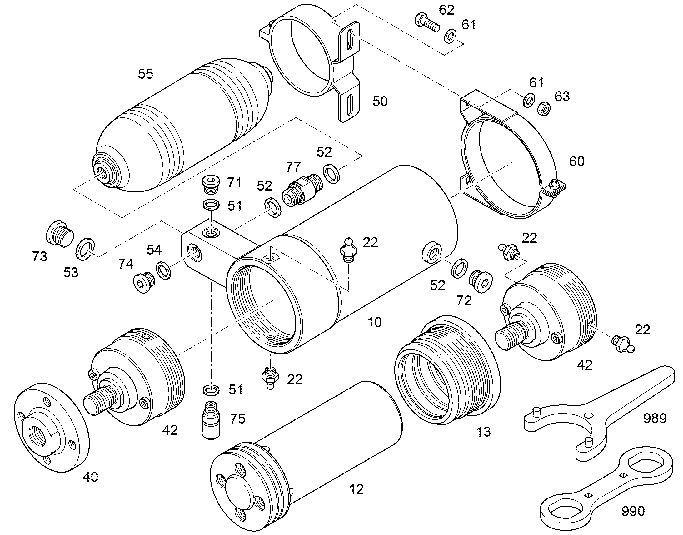 ШЕСТИГРАННАЯ ГАЙКА M8 4000381 LIEBHERR