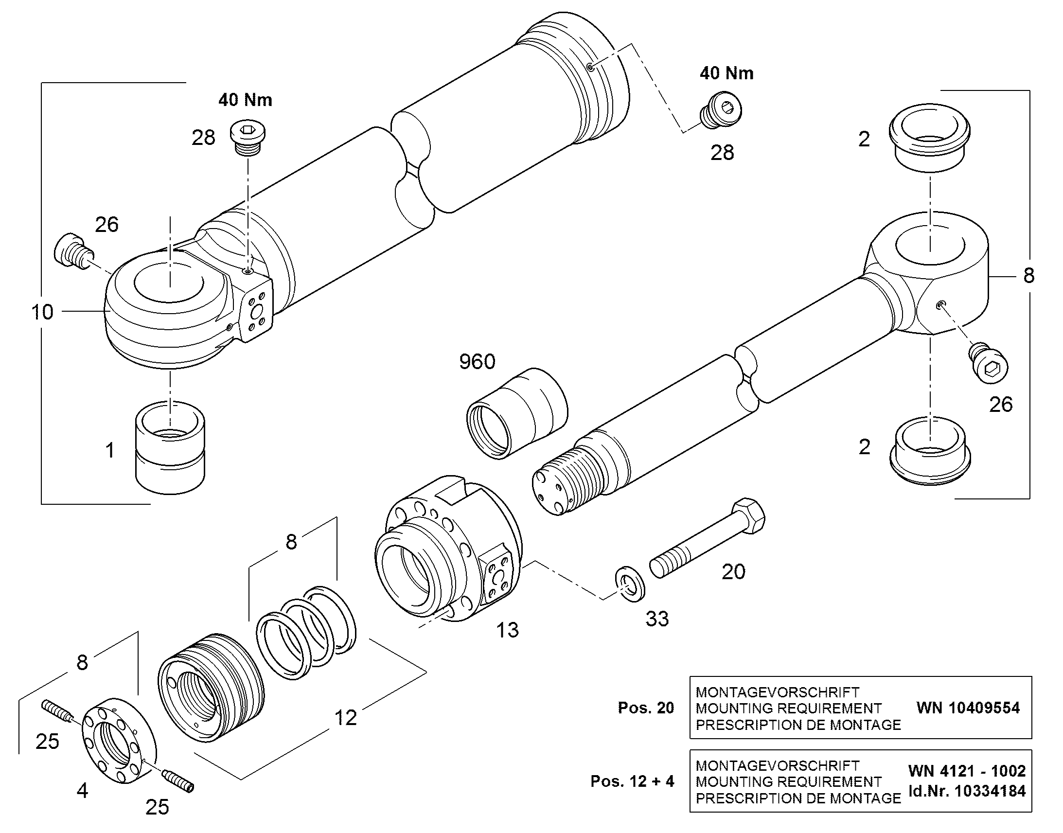 ГАЙКА ПОРШНЯ M150X4 9625050 LIEBHERR