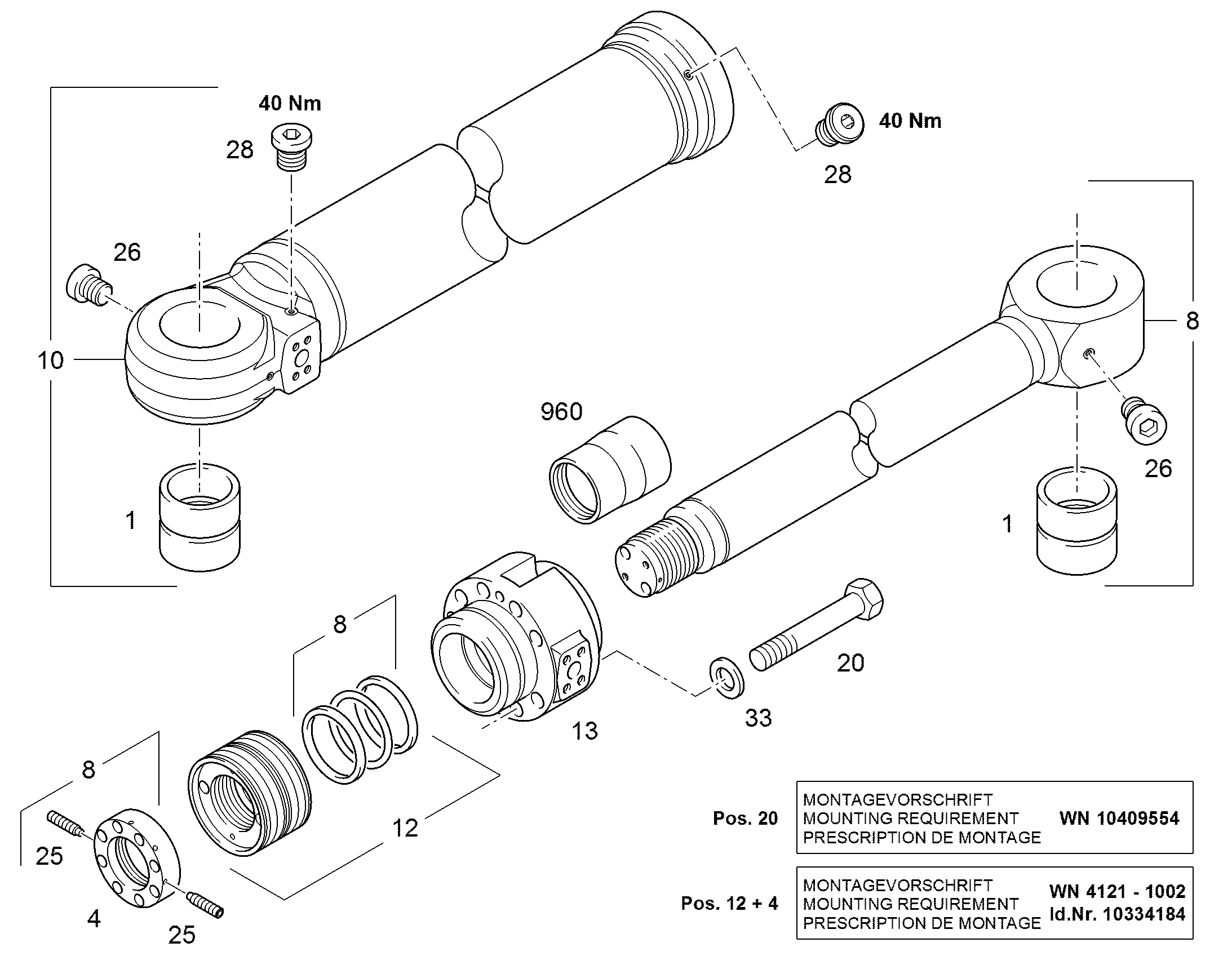 БОЛТ С ШЕСТИГРАННОЙ ГОЛОВКОЙ ISO 4014 M30X200 10.9 FLZN 10425727 LIEBHERR