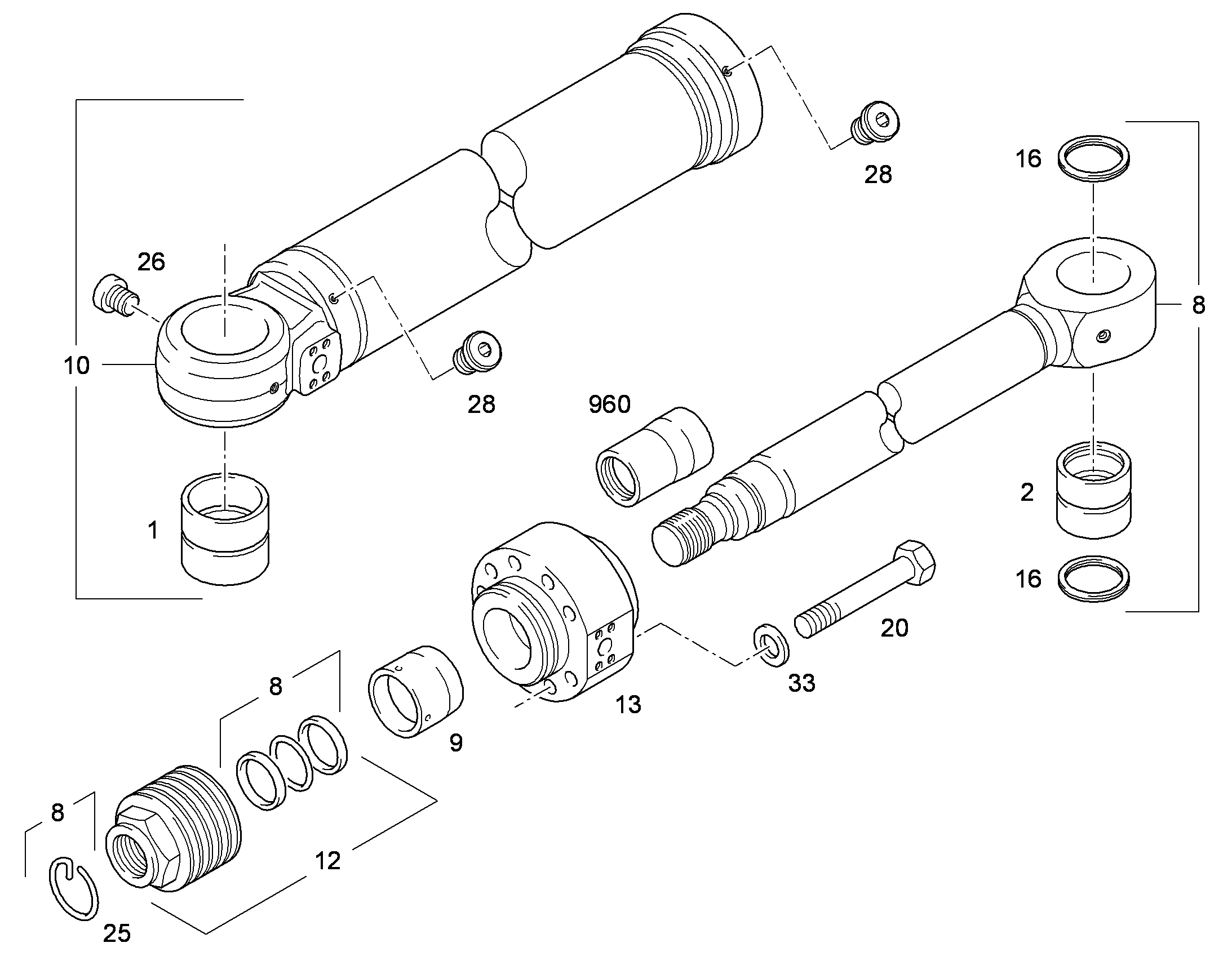 ГИЛЬЗА МОНТАЖНАЯ 94001894 LIEBHERR