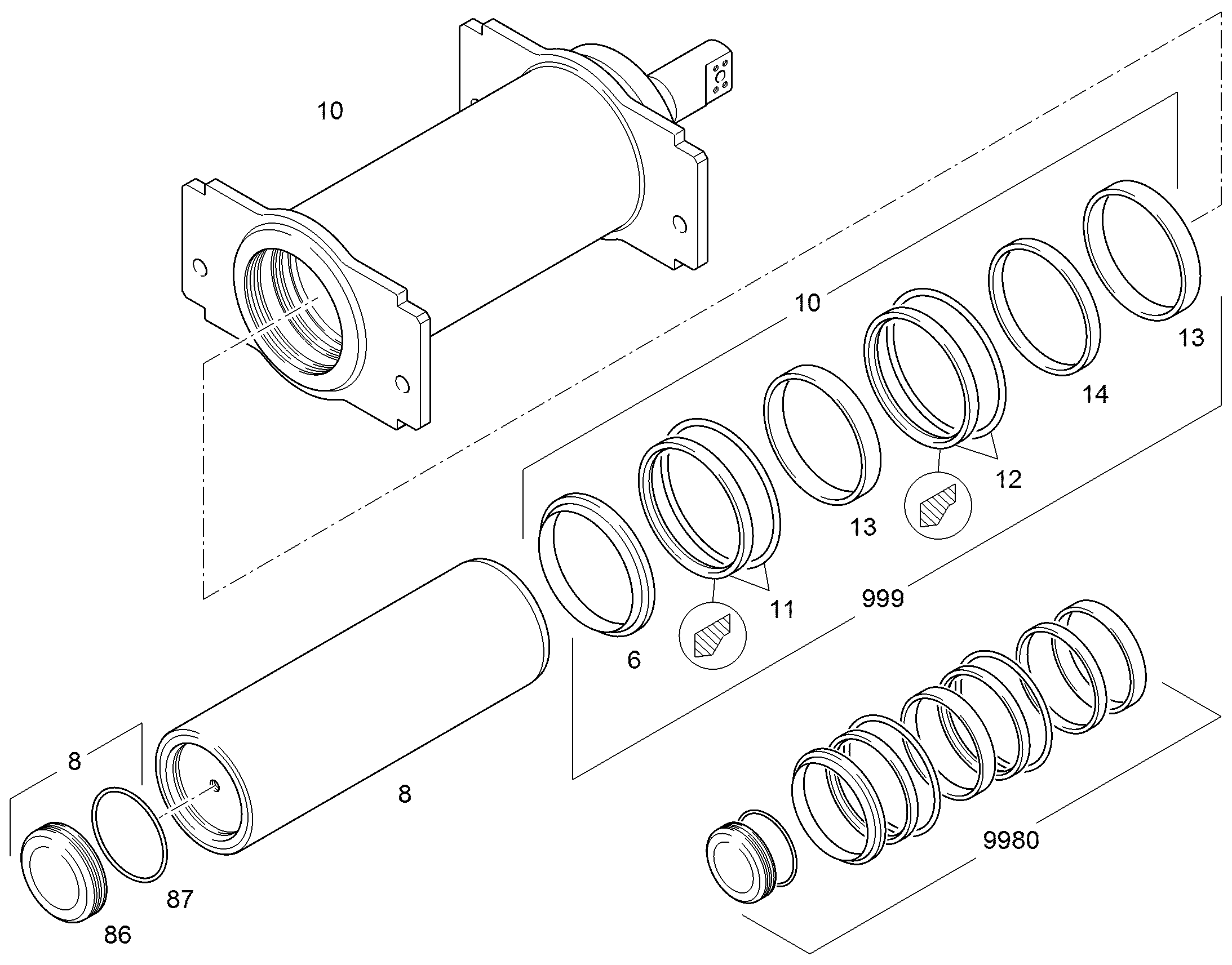 МАСЛОСЪЕМНОЕ КОЛЬЦО 300X316X9,5 10476344 LIEBHERR